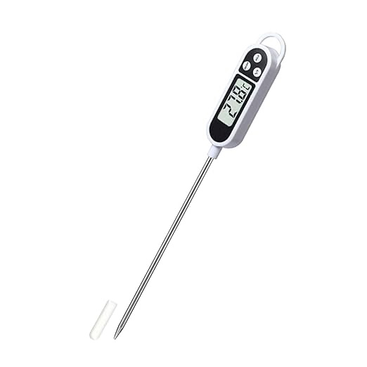 Meat Thermometer Digital Food Thermometer for Cooking Instant Read for Kitchen Baking, BBQ (white-1pcs)