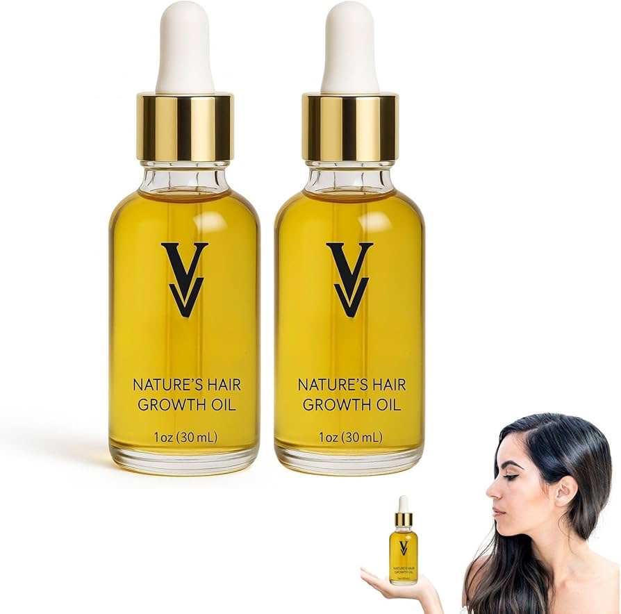VALEVA Golden Oil Hair Growth Oil, Premium Hair & Body Treatment With Argan & Jojoba, Nourishing Dry