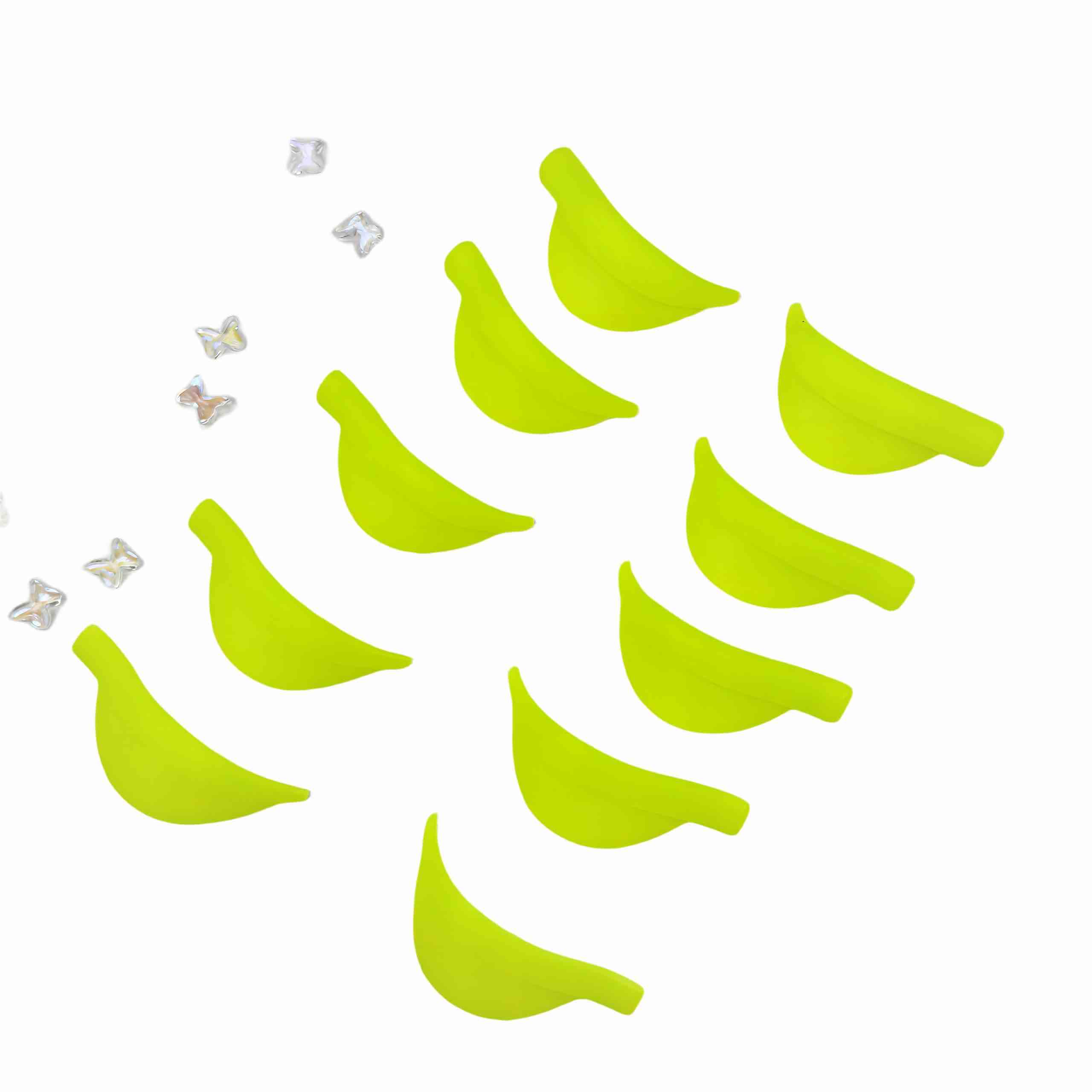 Lash Lift Shields No Glue Soft Silicone Eyelash Perm Rod Flat C Curl Pad Lifts Lashes Beautiful Full