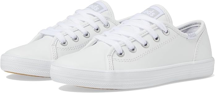 Ked's Kids Girls Kickstart Sneaker, White, 13.5 Big Kid