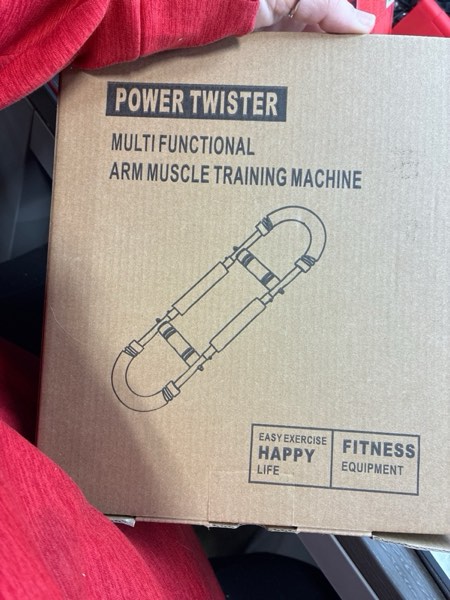 Twister Arm Trainer, Adjustable Power U Shaped Arm Trainer Bar for Men, 60-100lb Chest Exerciser for Women, Snaker Portable Spring Resistance for Home Workout Machine Equipment Grey