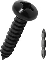 #4 x 3/4" Pan Head Wood Screws (100 pcs), 18-8 (304) Stainless Steel, Phillips Drive Pan Head Self T