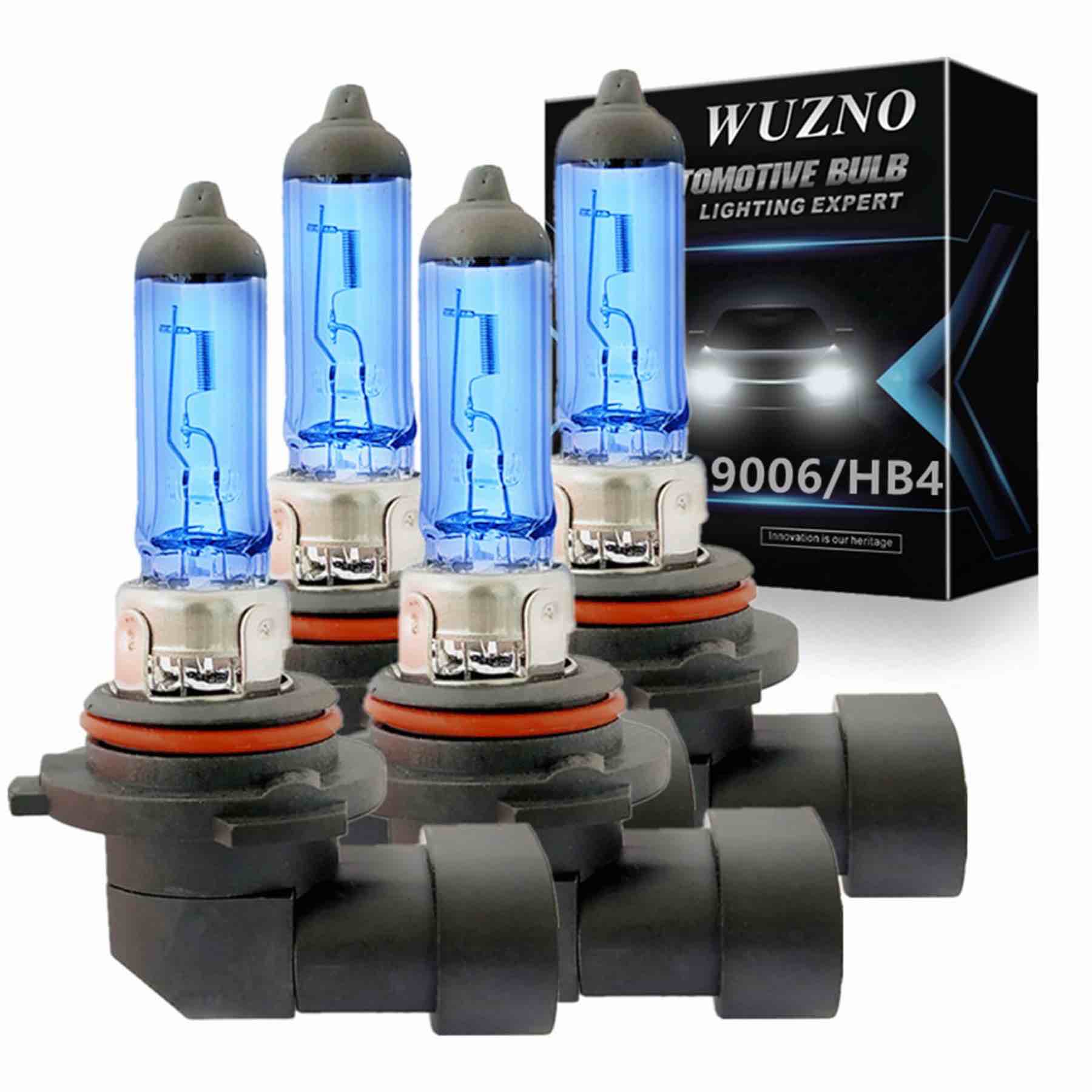 4 Pack 9006/HB4 Halogen Headlight Bulb Fog light 12V 51W White 5000k Light Bulbs Headlamp Super Brig