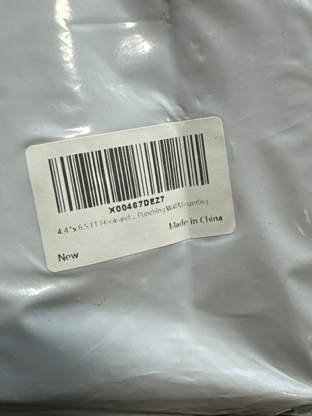 Condition photo showing New/Like New for 4.4" x 6.5 FT Hook and Loop Tape for Couch Cushions, Heavy Duty Adhesive Tape Roll, Anti Slip Rug Gripper, Wall Adhesive Strips, No Punching Wall Mounting White-4.4''*6.5 ft