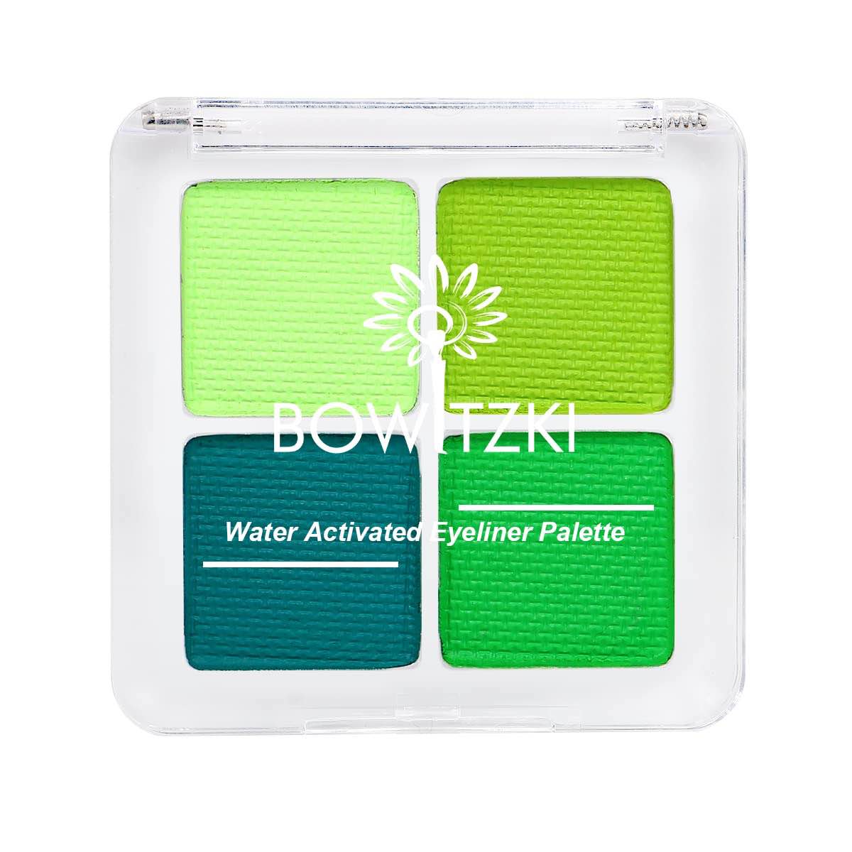 Bowitzki Water Activated Eyeliner Palette Graphic Eye Liner Smudge proof Hydra Liner-4 Colors (Green