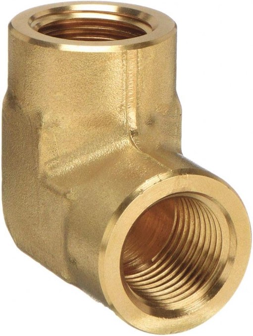 2 Pcs 3/8 NPT Female Pipe ELBOW Brass Fitting Equal Fuel Air Water Oil Gas