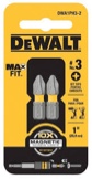 2-pack of DeWalt MAX FIT #3 Phillips 1" bit tips (model DWA1PH3-2)