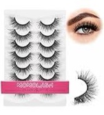 Eyelashes Wispy Faux Mink Lashes Fluffy Eye Lashes 7 Pairs Natural Look 8D Volume 16mm Fake Eyelashes Pack False Eyelashes Natural Look by MOMOLASH