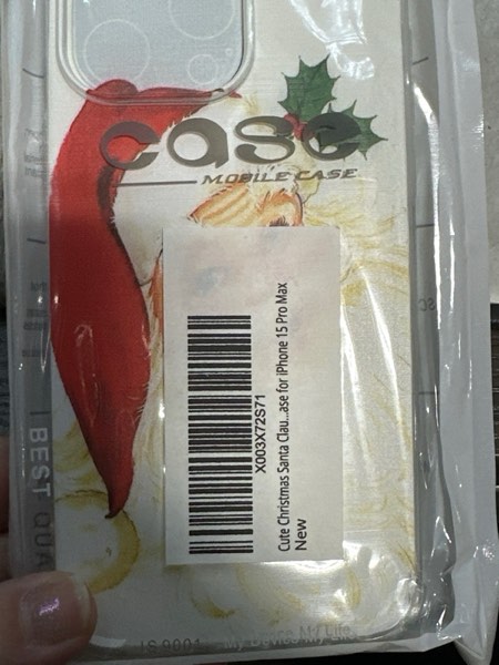 Condition photo showing New/Like New for Cute Christmas Santa Claus Phone Case Compatible with iPhone 16 Pro Max, Winter Christmas Holidays Case for Teens Men Women, Trendy Cool TPU Cover Case