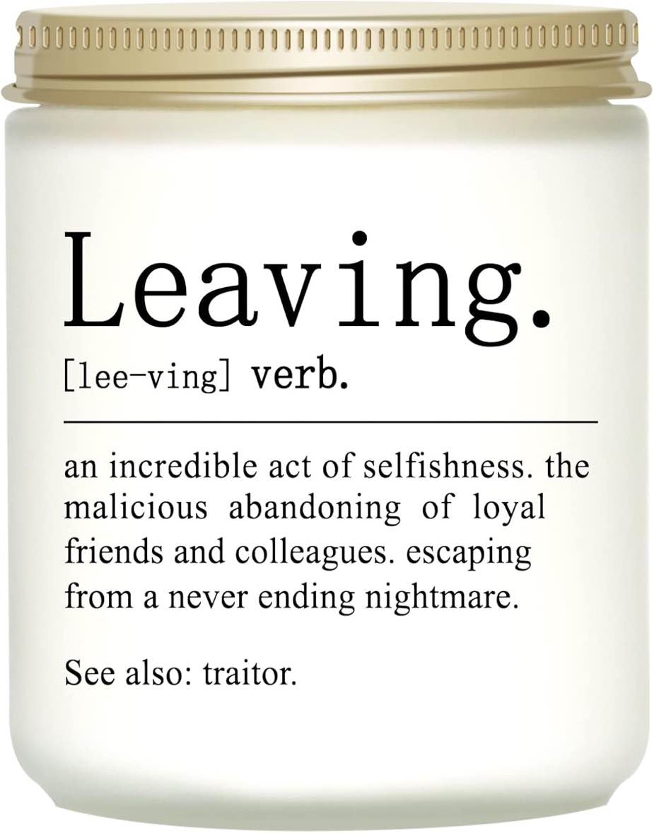 Funny Going Away Gift for Coworker - Leaving Office, Retired Goodbye, Farewell, New Job, Retirement 