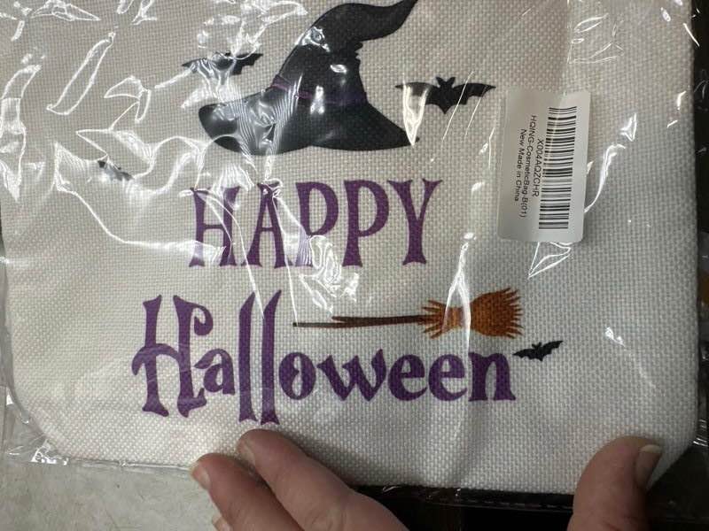 Witchy Gifts Makeup Bag For Women, Witch Cosmetic Bag, Happy Halloween Makeup Zipper Bag, Funny Witchcraft Bag, Halloween Birthday Gifts For Witchcraft Lover Family Friends Sister Bff, B(01)