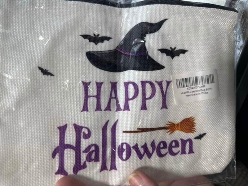 Witchy Gifts Makeup Bag For Women, Witch Cosmetic Bag, Happy Halloween Makeup Zipper Bag, Funny Witchcraft Bag, Halloween Birthday Gifts For Witchcraft Lover Family Friends Sister Bff, B(01)