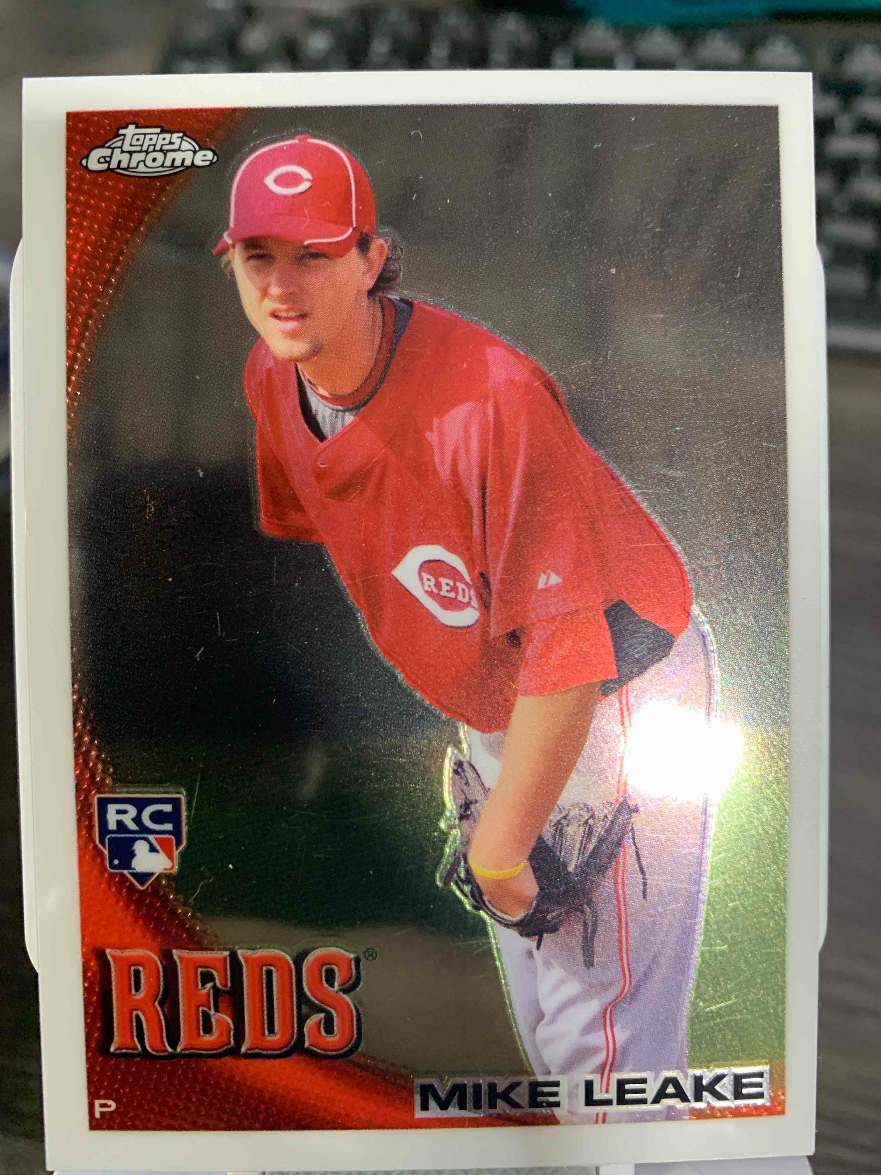 2010 Topps Chrome MIKE LEAKE Rookie  RC Cincinnati Reds Diamondbacks