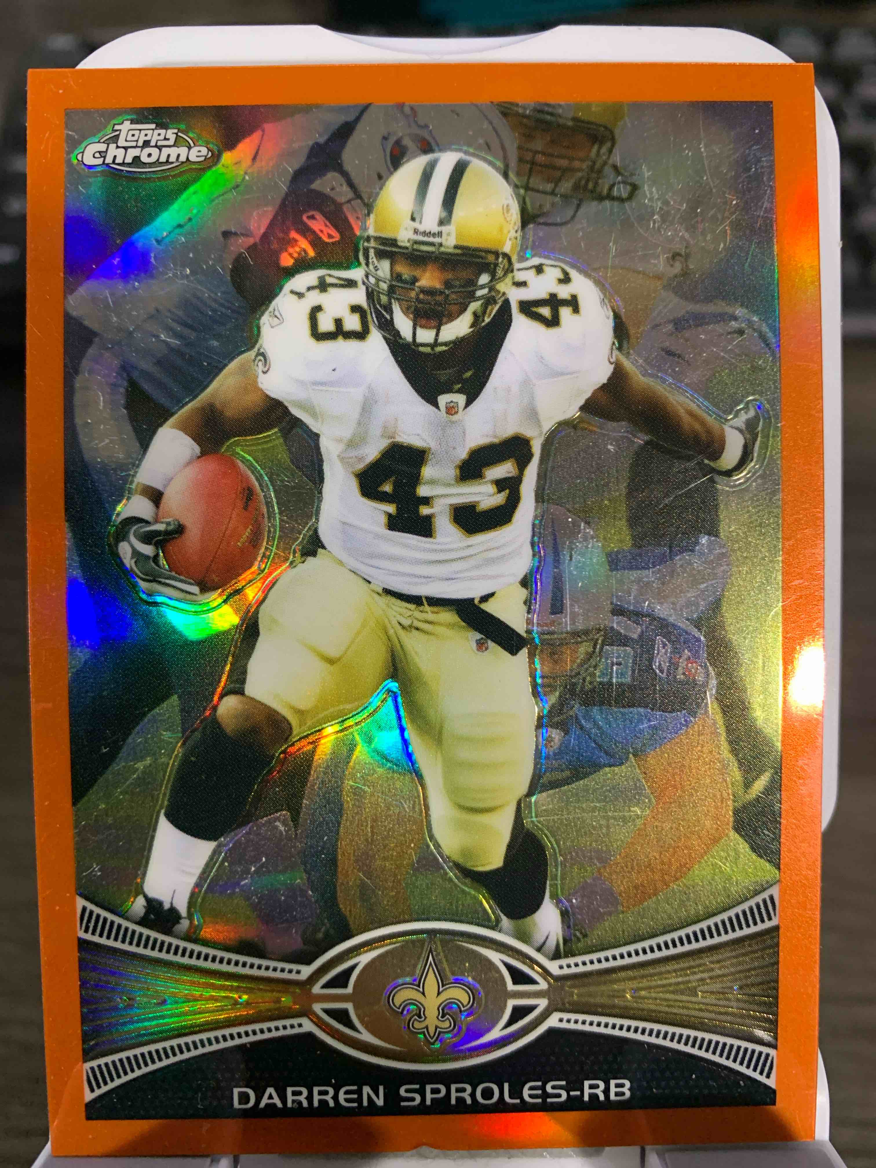 2012 Topps Chrome Football Darren Sproles Refractor #136 New Orleans Saints SP