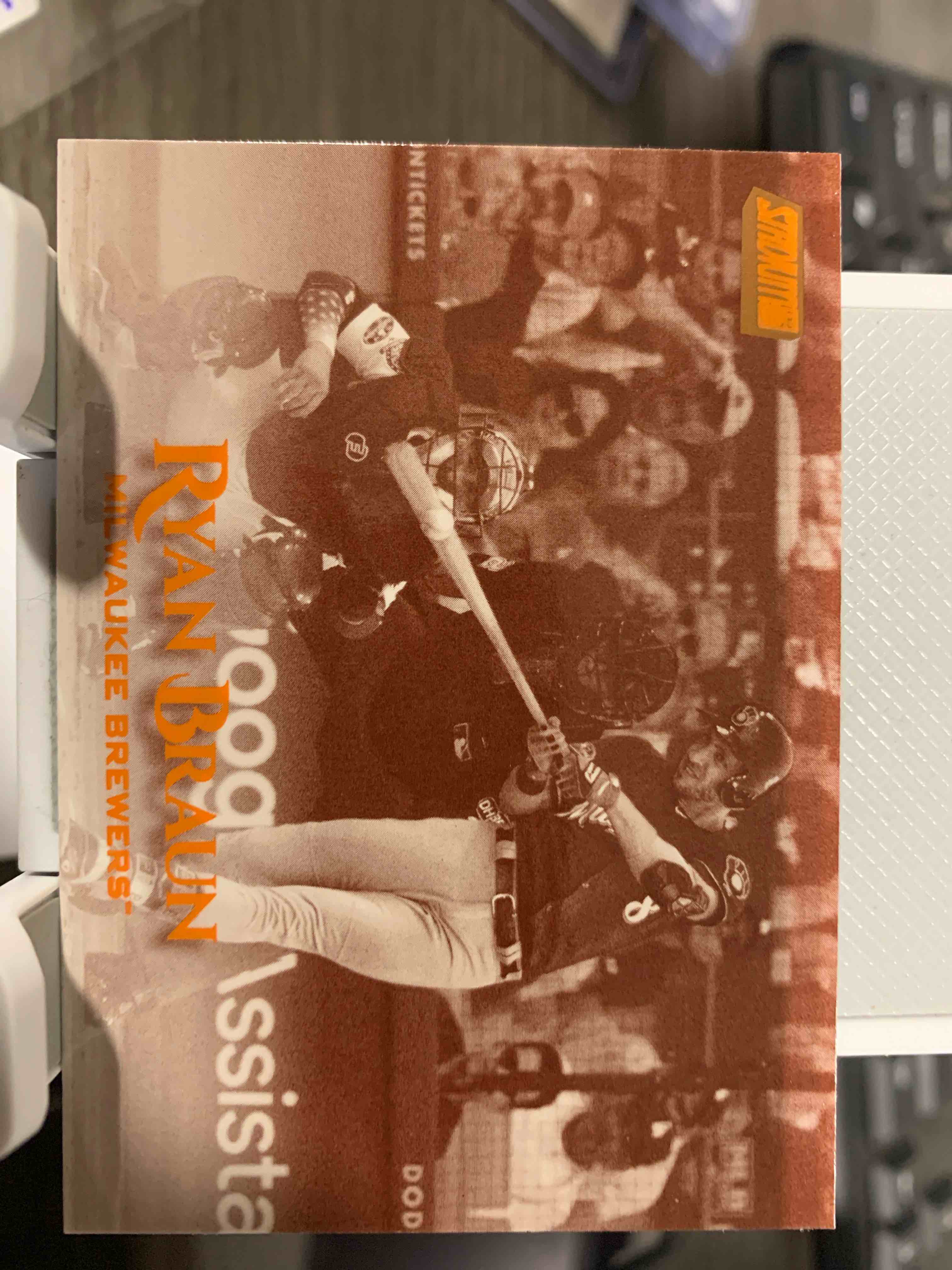 2023 Topps Stadium Club baseball card featuring Ryan Braun of the Milwaukee Brewers