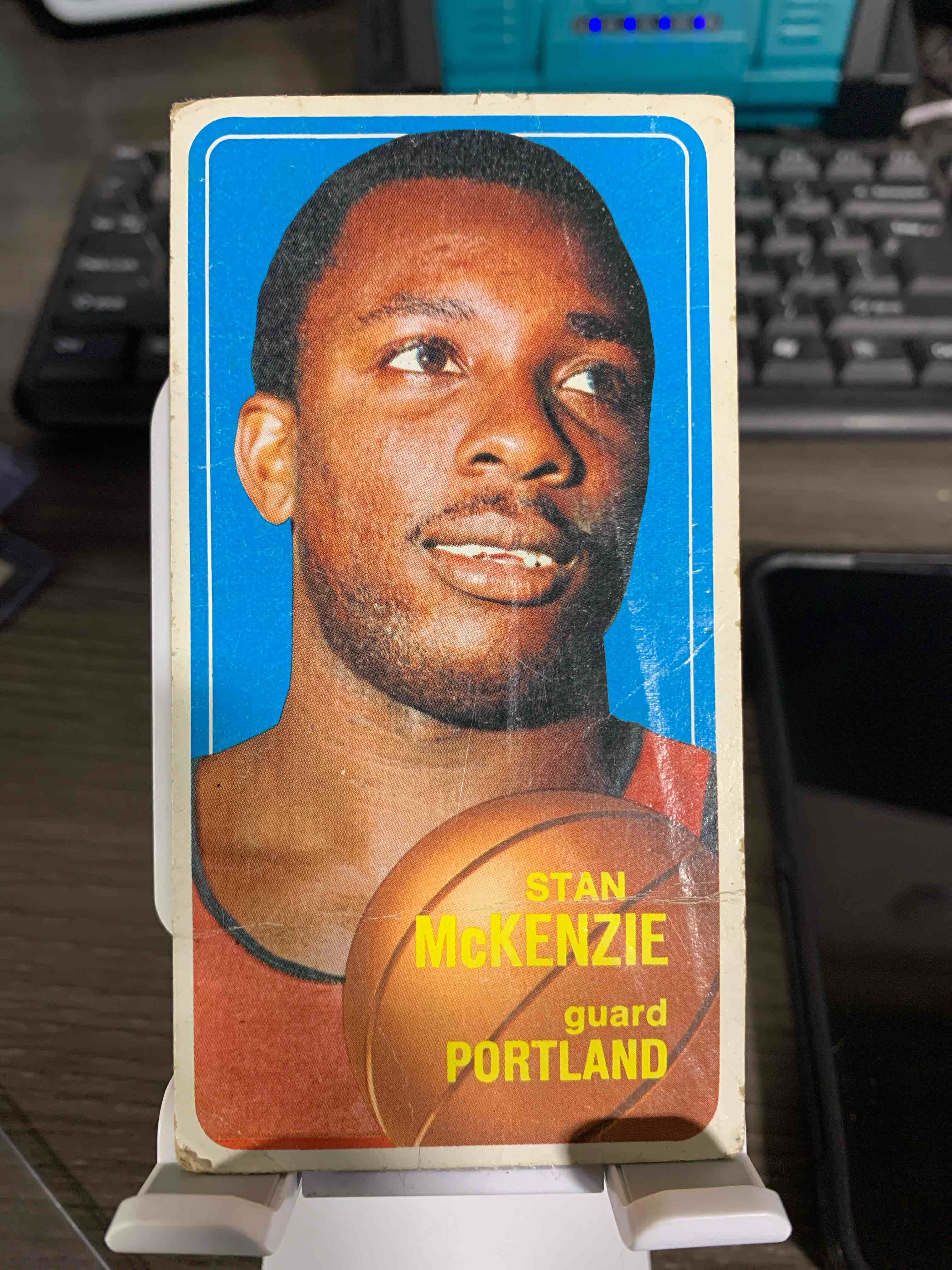 1970 Topps Stan McKenzie rookie basketball card #52  Portland Trail Blazers VG