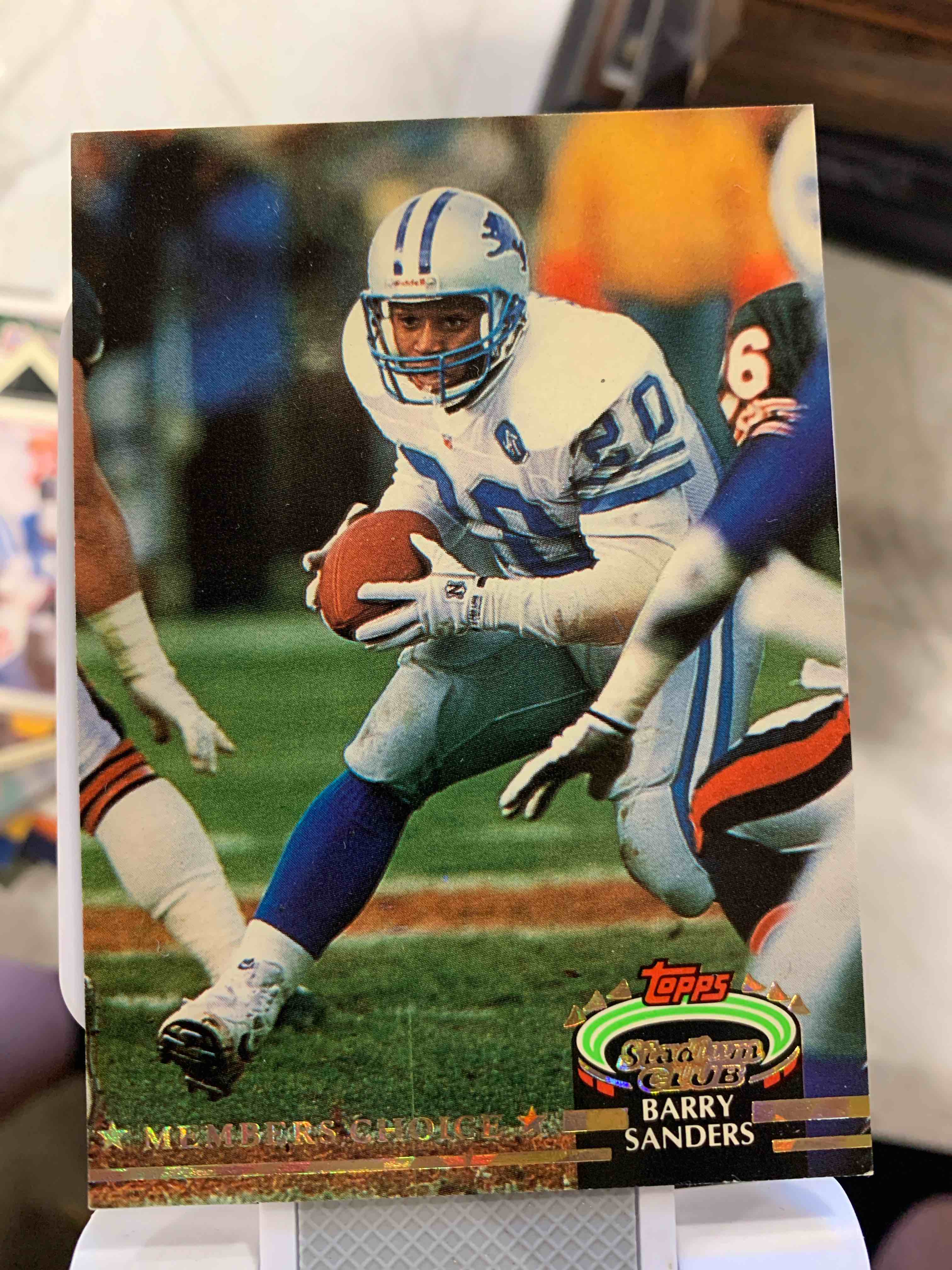 1992 Topps Stadium Club Barry Sanders Member's Choice #301 Detroit Lions