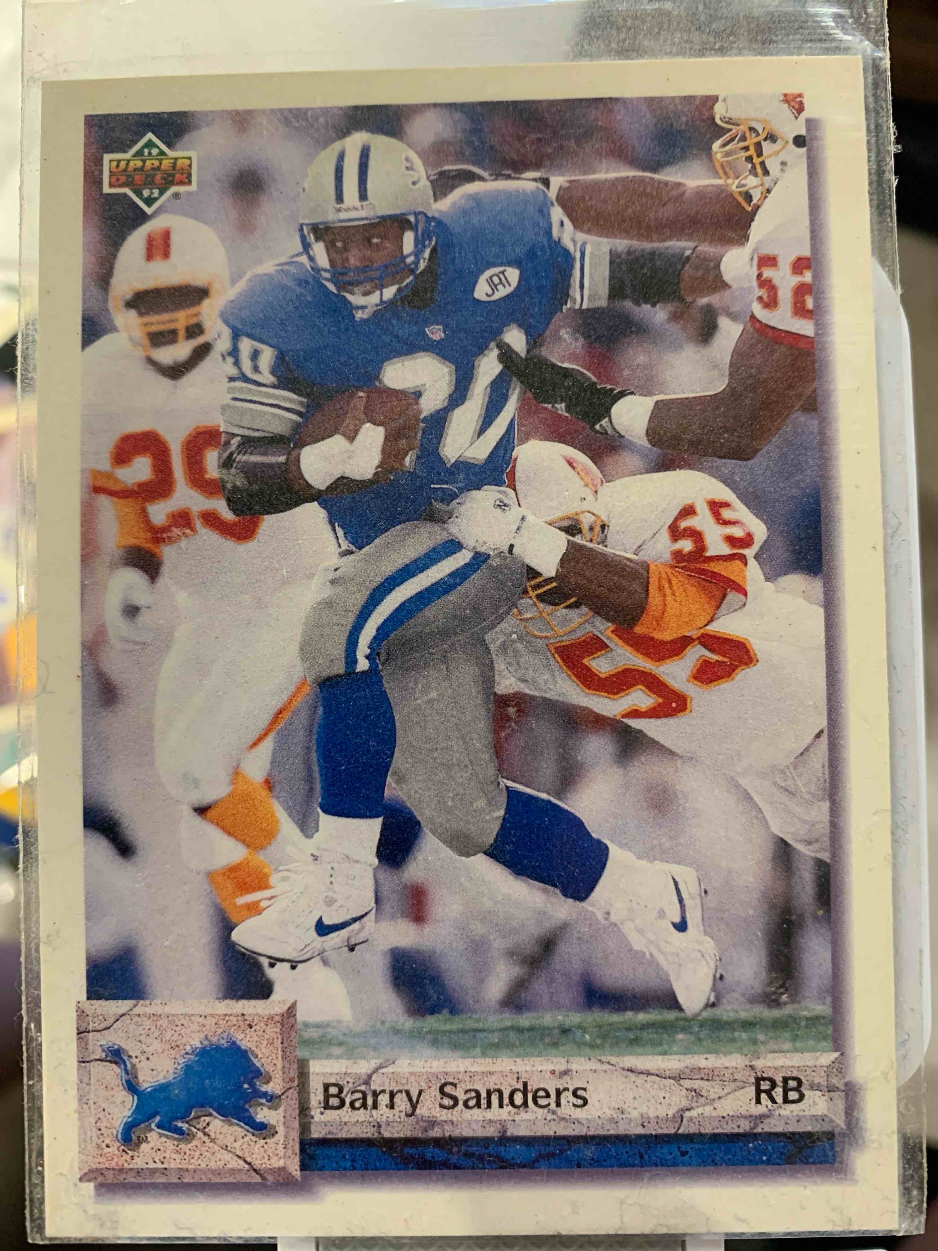 1992 Upper Deck Barry Sanders sharp card #155
