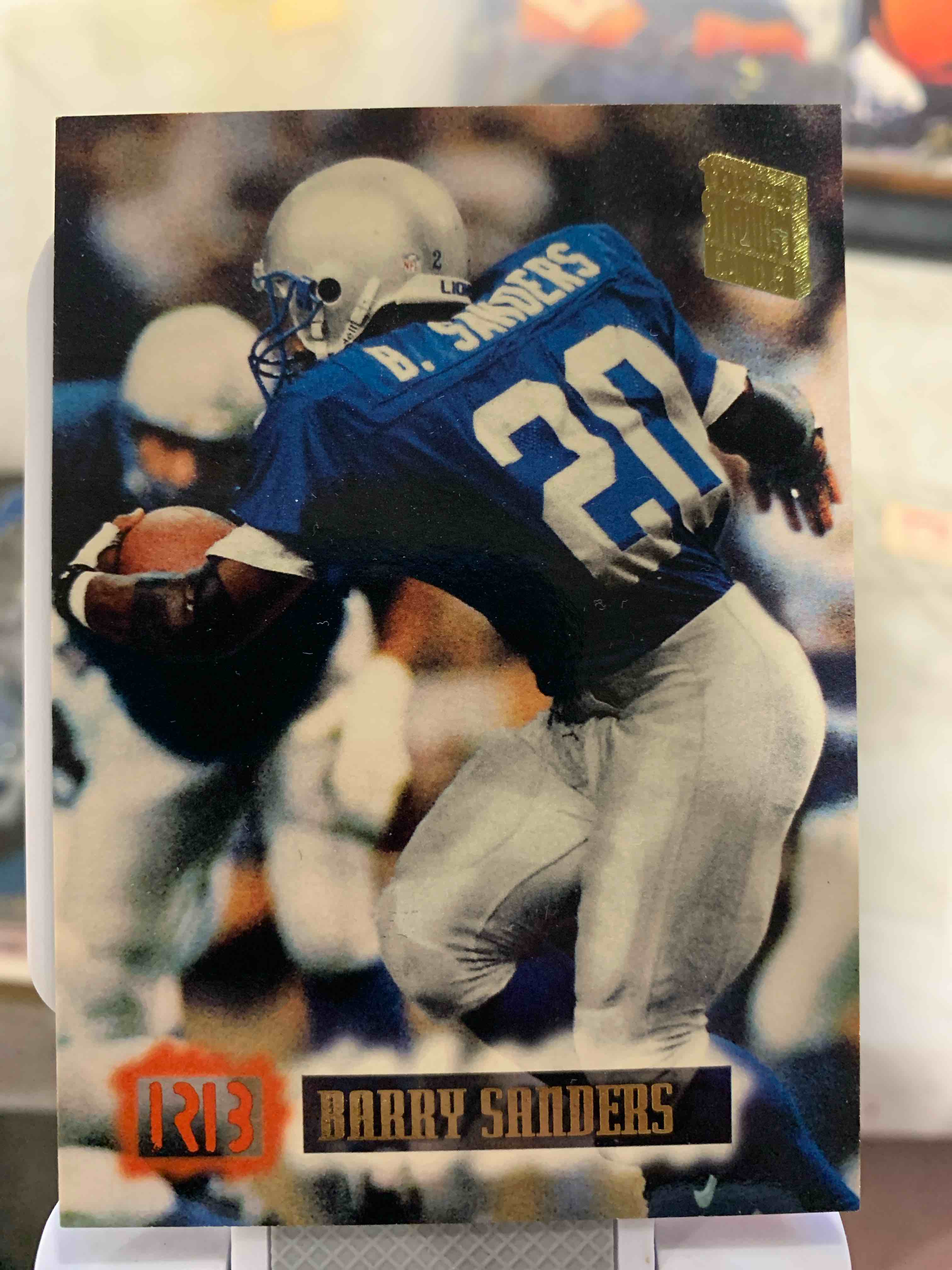 1994 Topps Stadium Club #580  Barry Sanders Detroit Lions