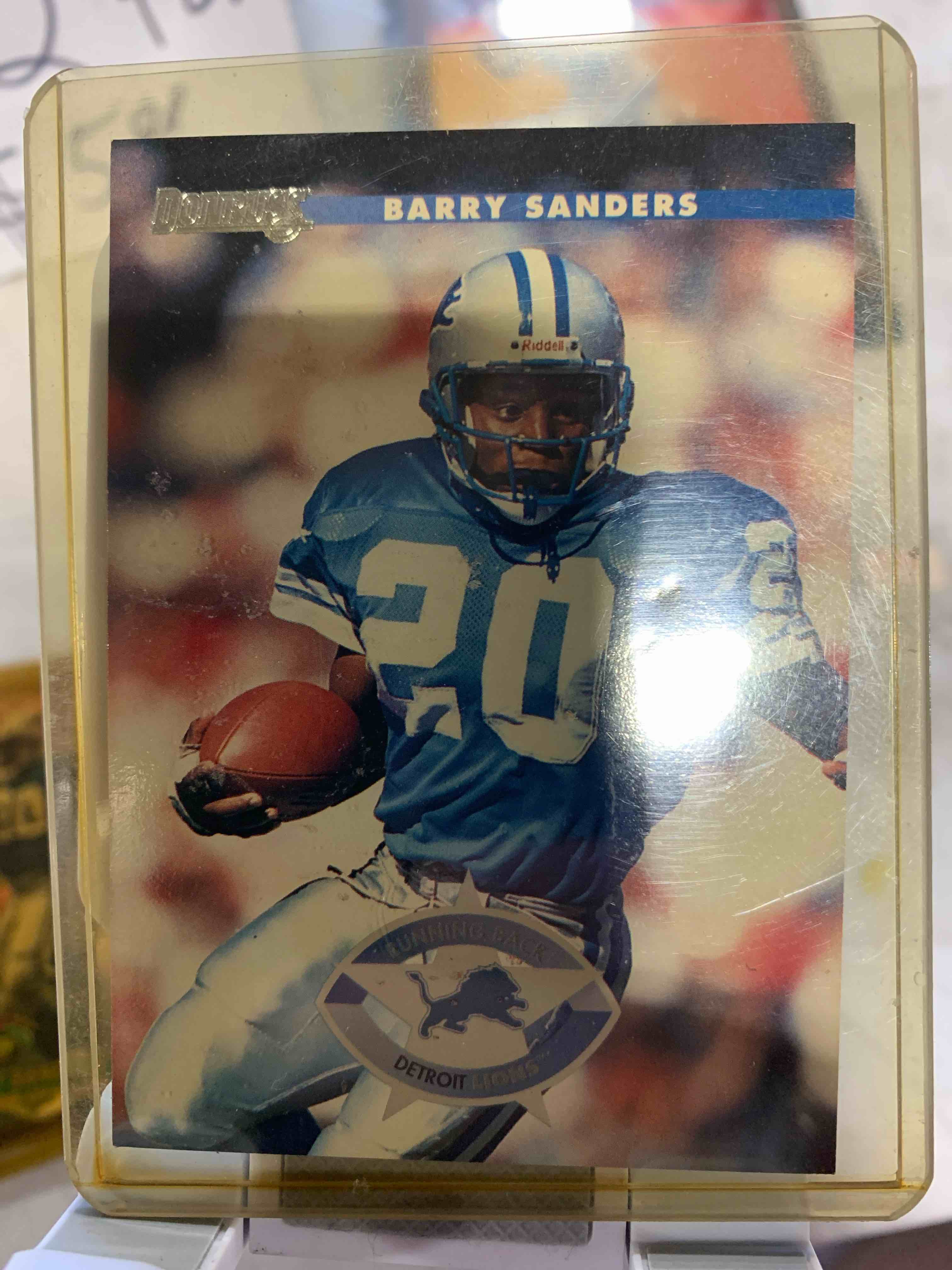 1996 Donruss #1 Barry Sanders- Detroit Lions HOF