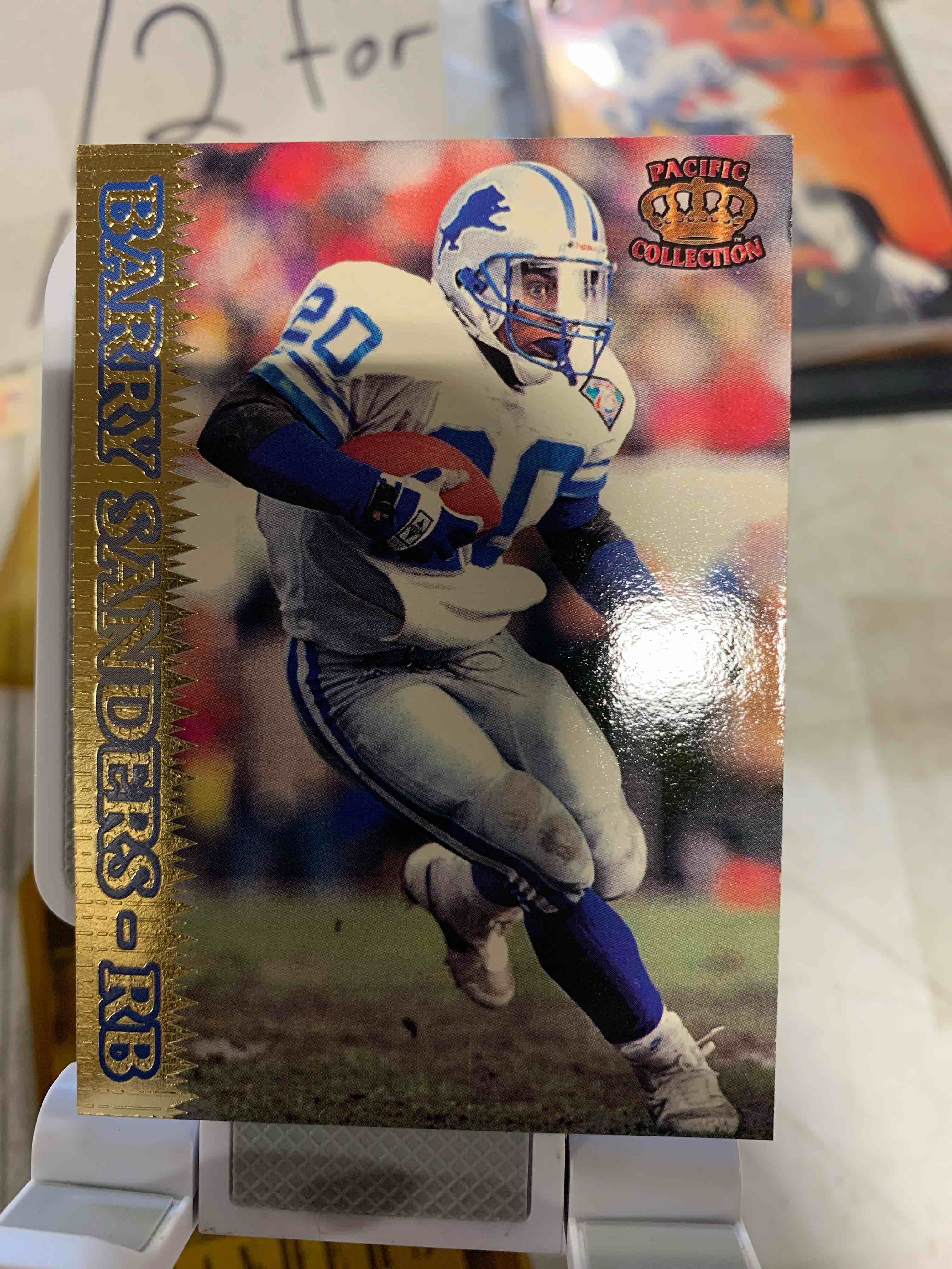 BARRY SANDERS  1995 PACIFIC  #158 LIONS  HOF