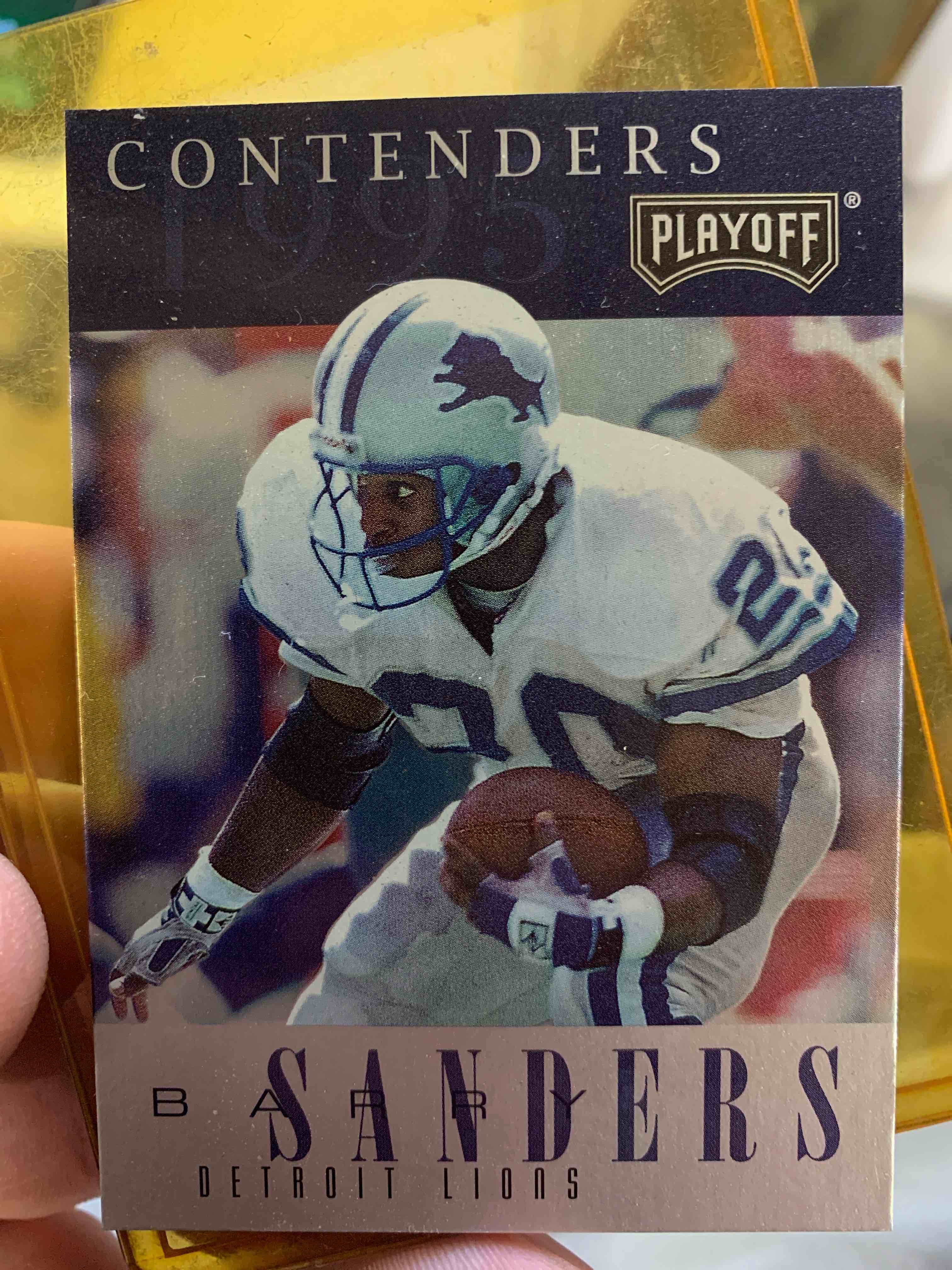 1995 Playoff Contenders Football Card 20 Barry Sanders Detroit Lions 