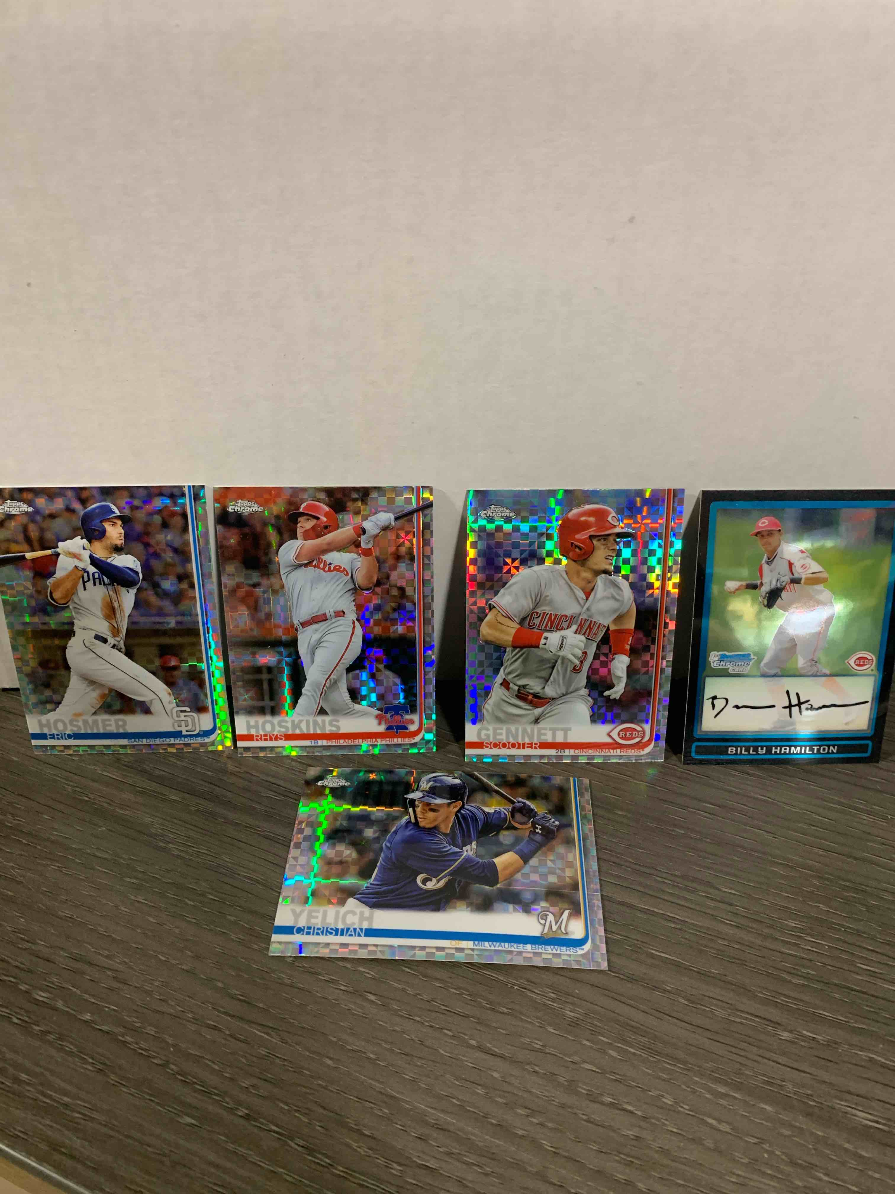 5 Card Lot of Baseball Cards