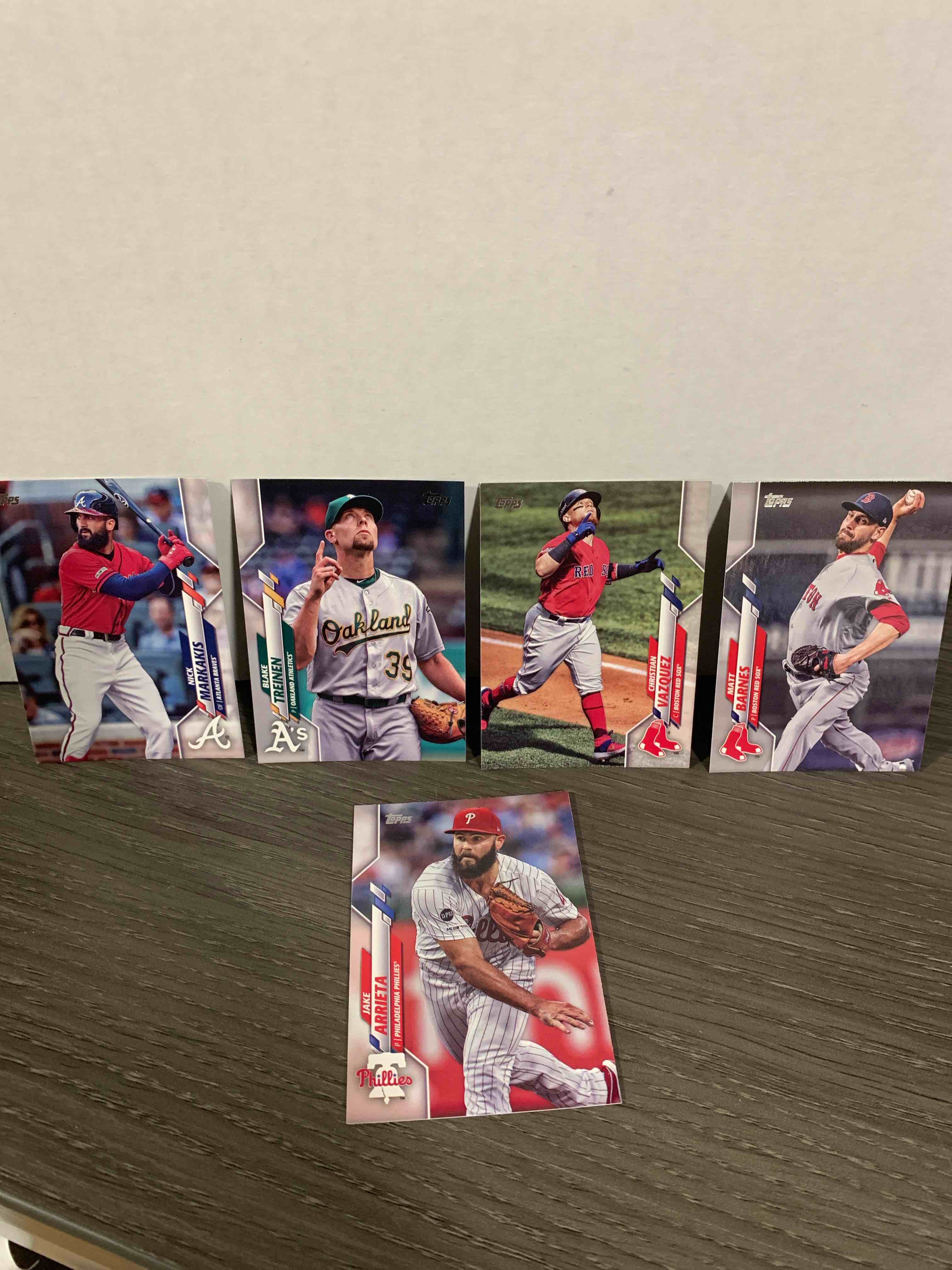 5 Card Lot of Baseball Cards