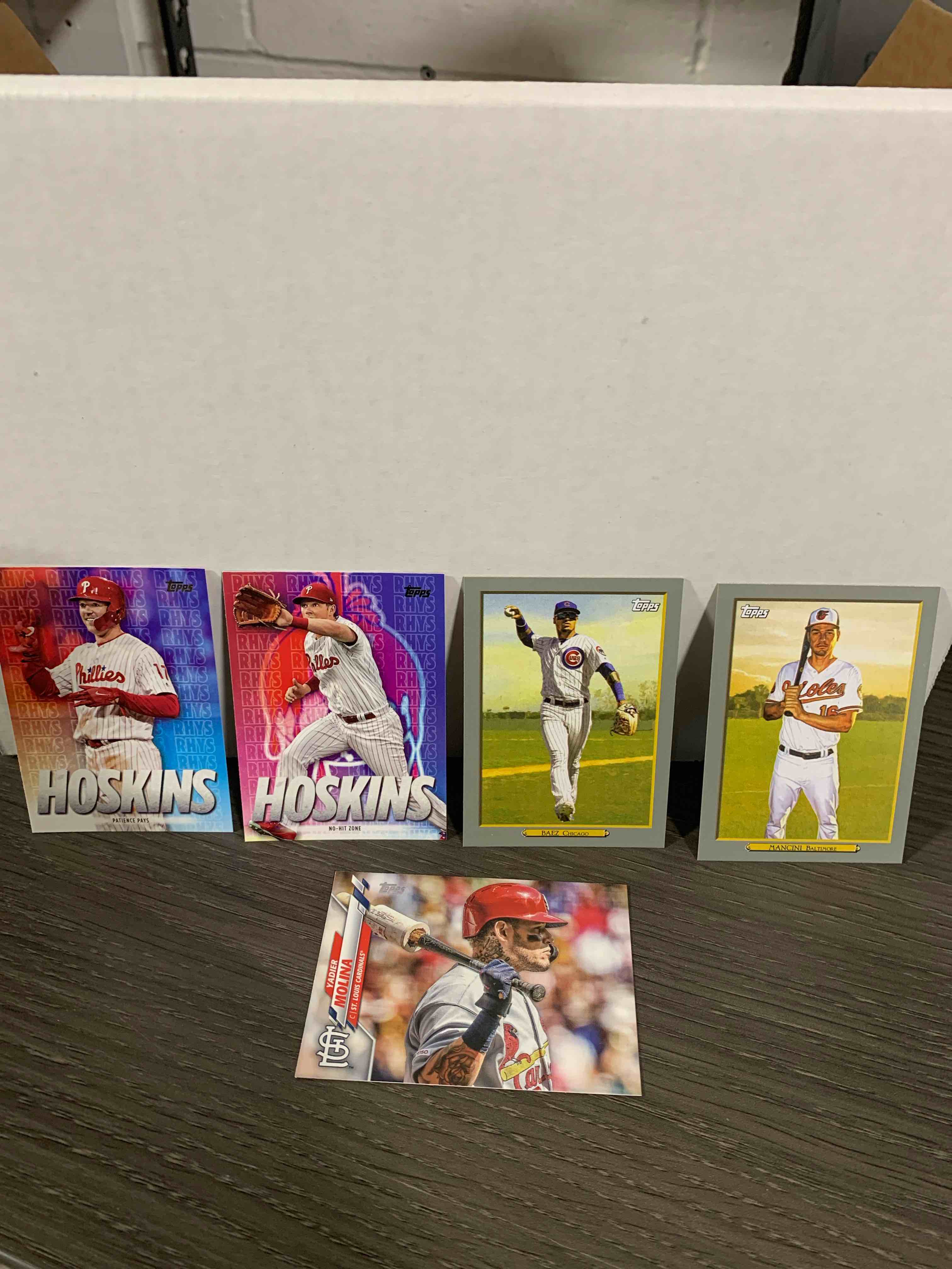5 Card Lot of Baseball Cards