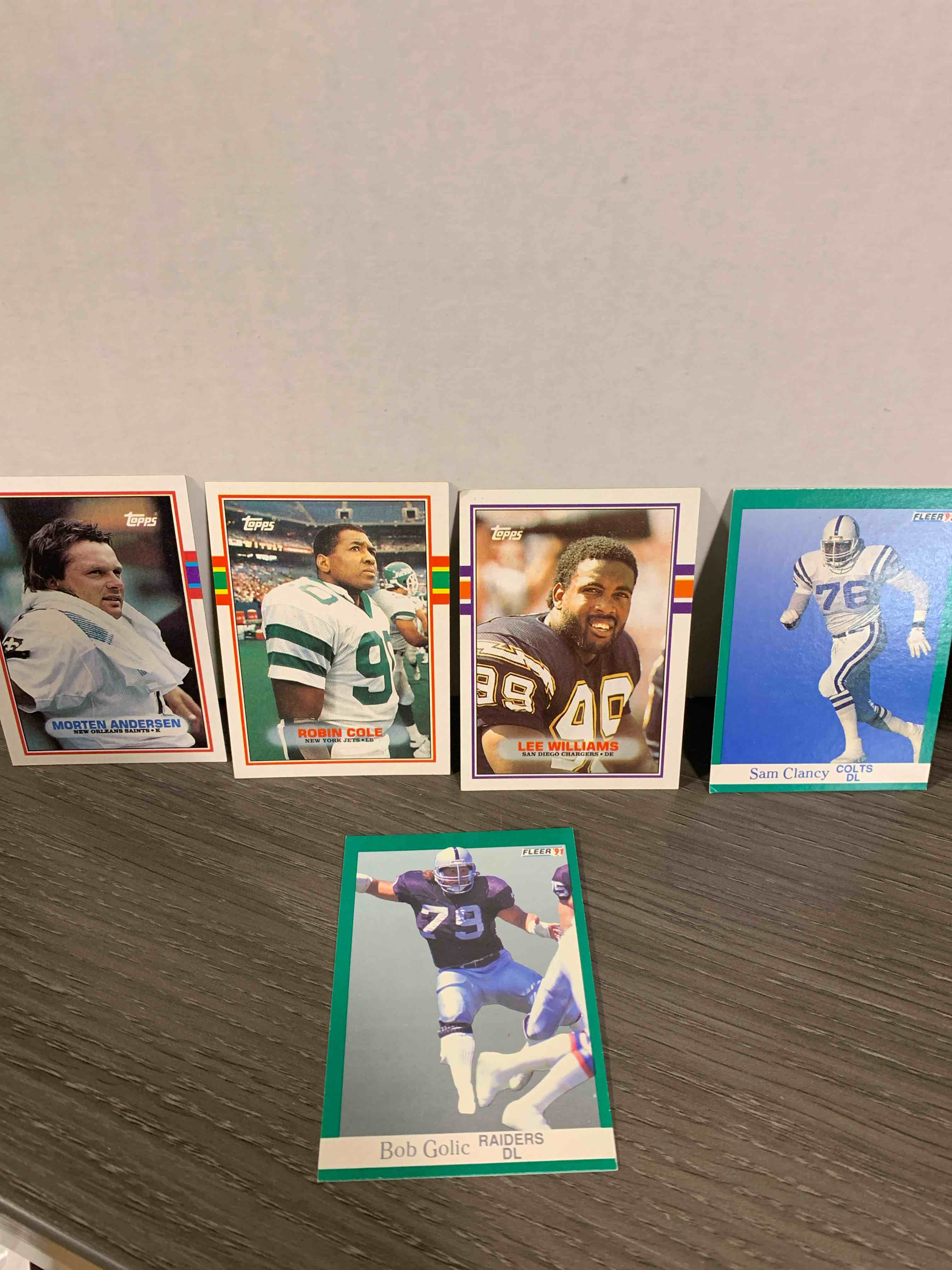 5 Card Lot Of NFL Cards