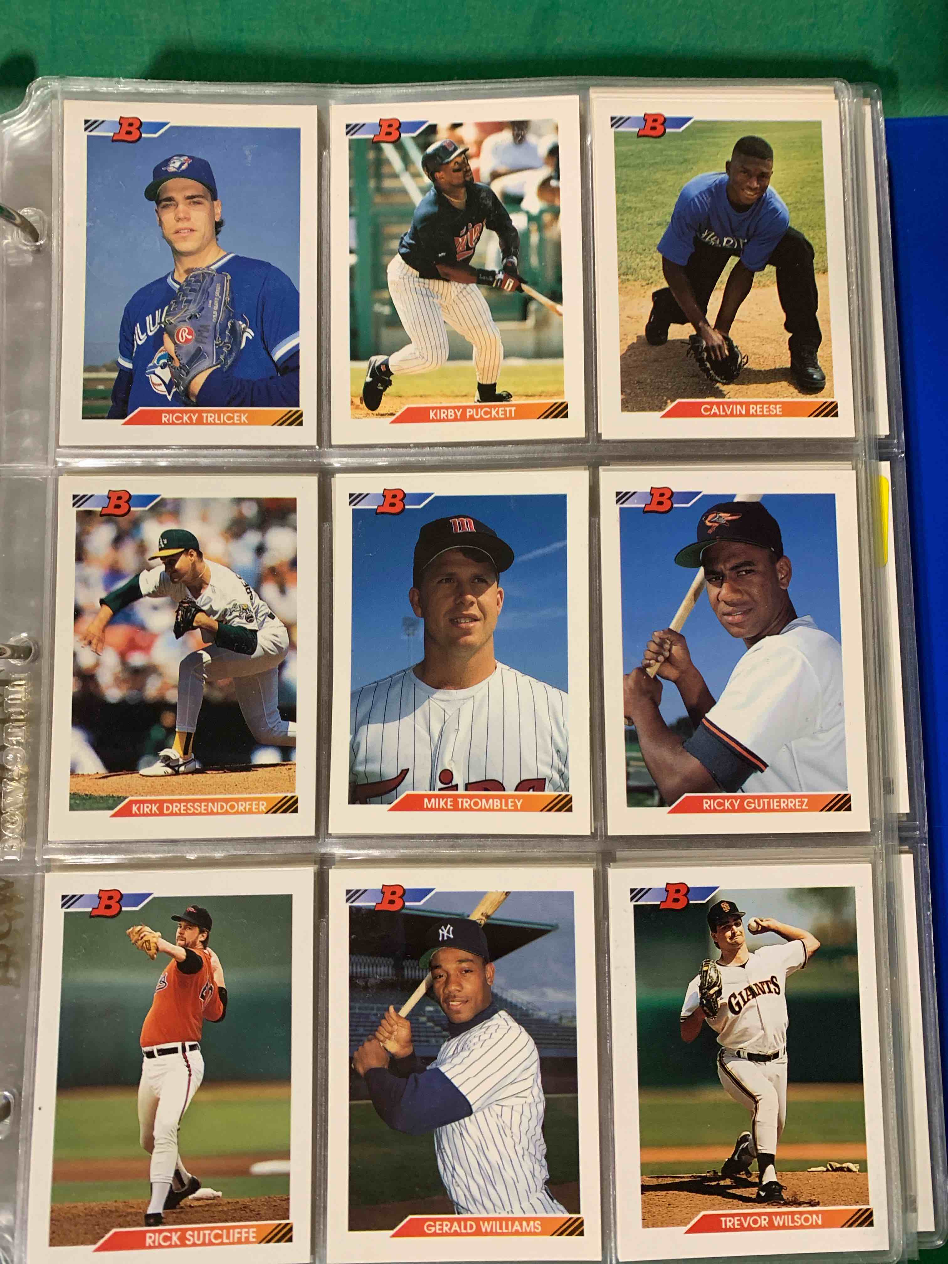 1992 Topps Bowman 9 Card Lot