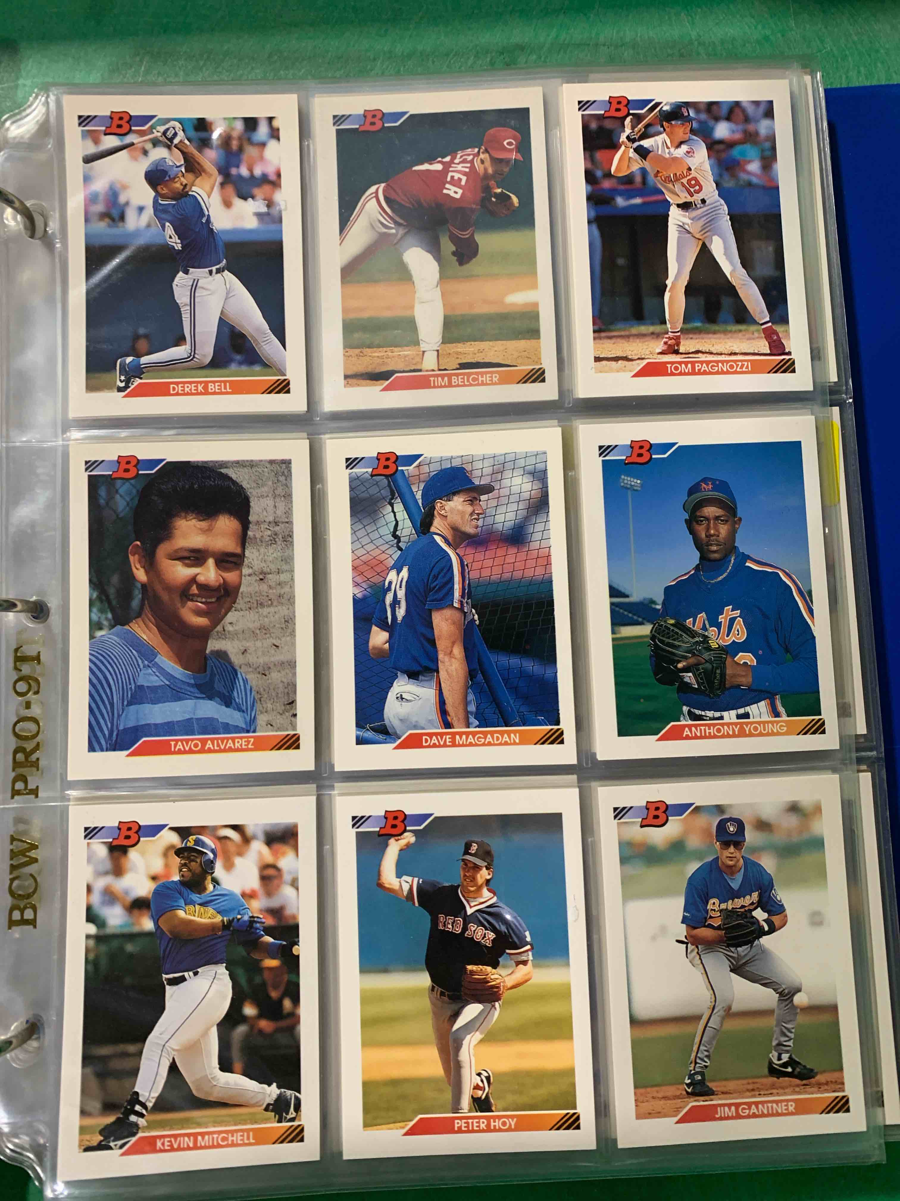 1992 Topps Bowman 9 Card Lot