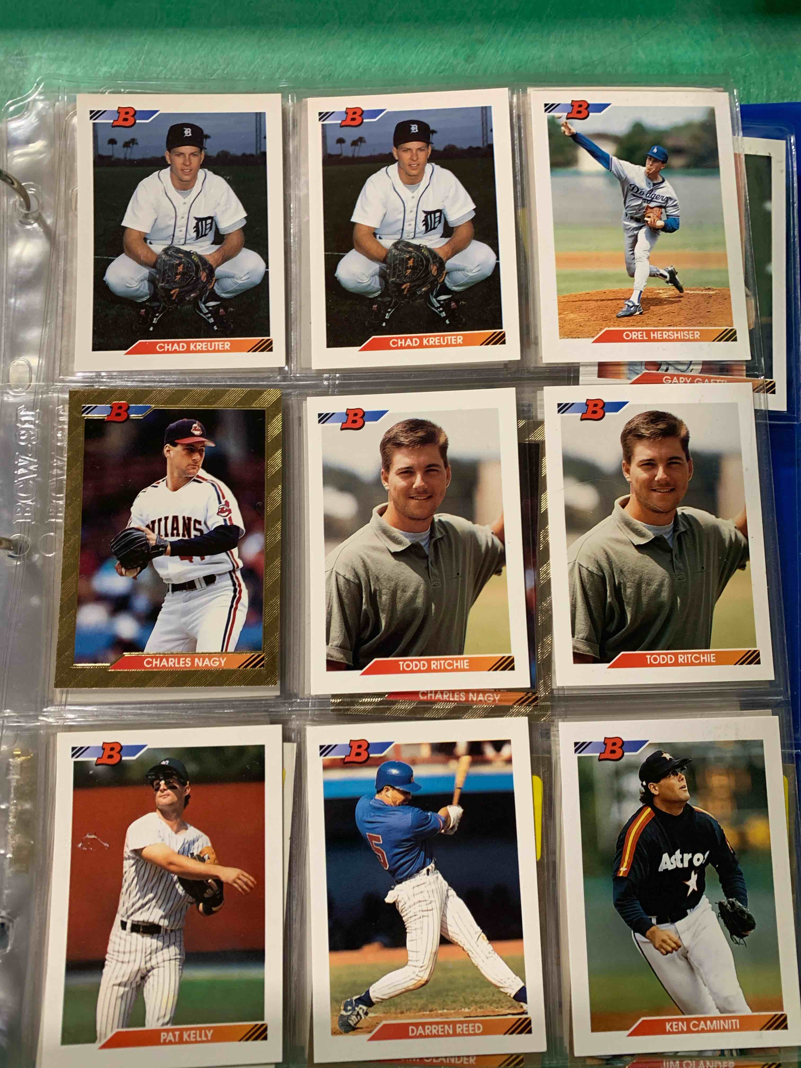 1992 Topps Bowman 9 Card Lot