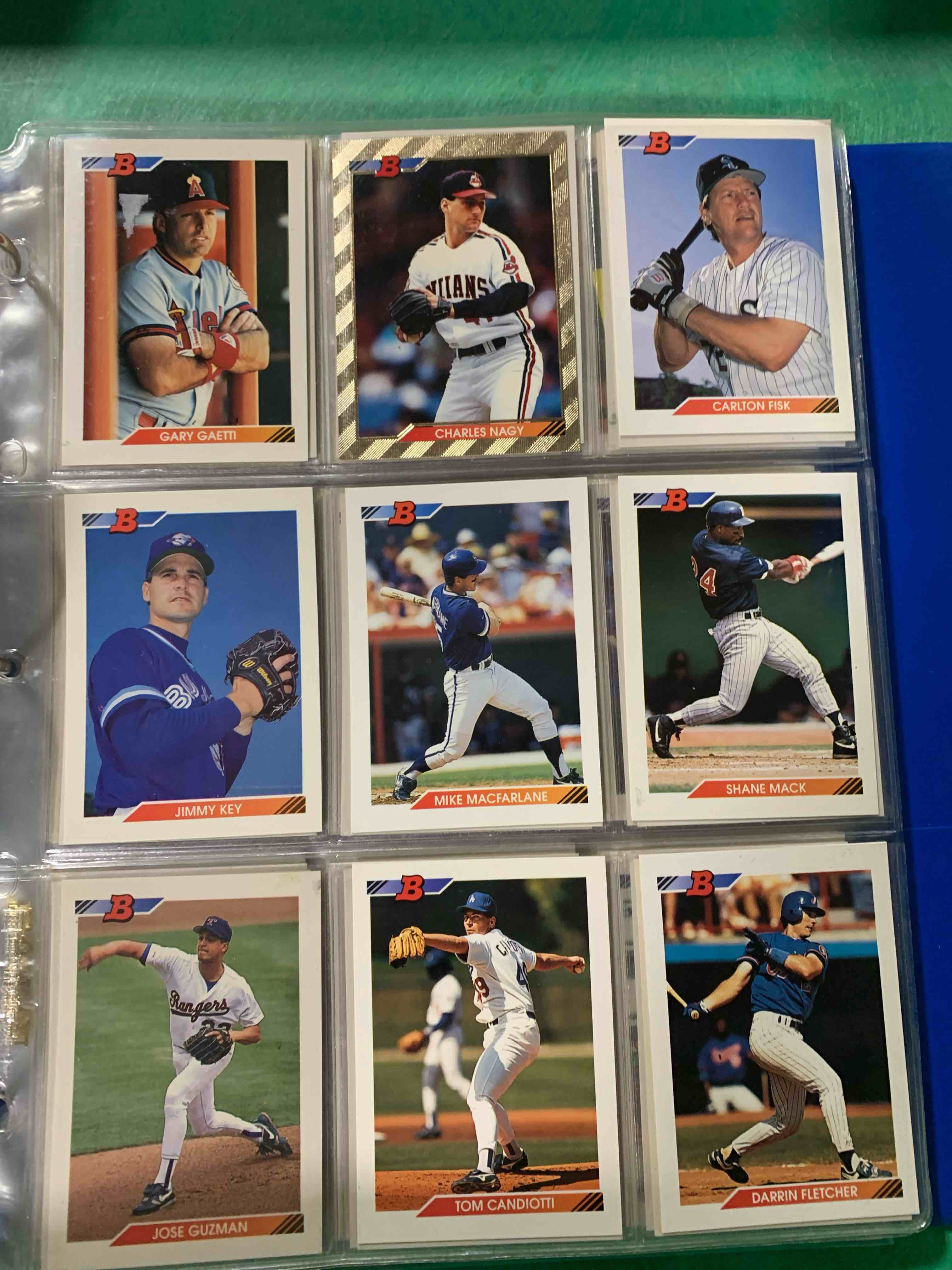 1992 Topps Bowman 9 Card Lot