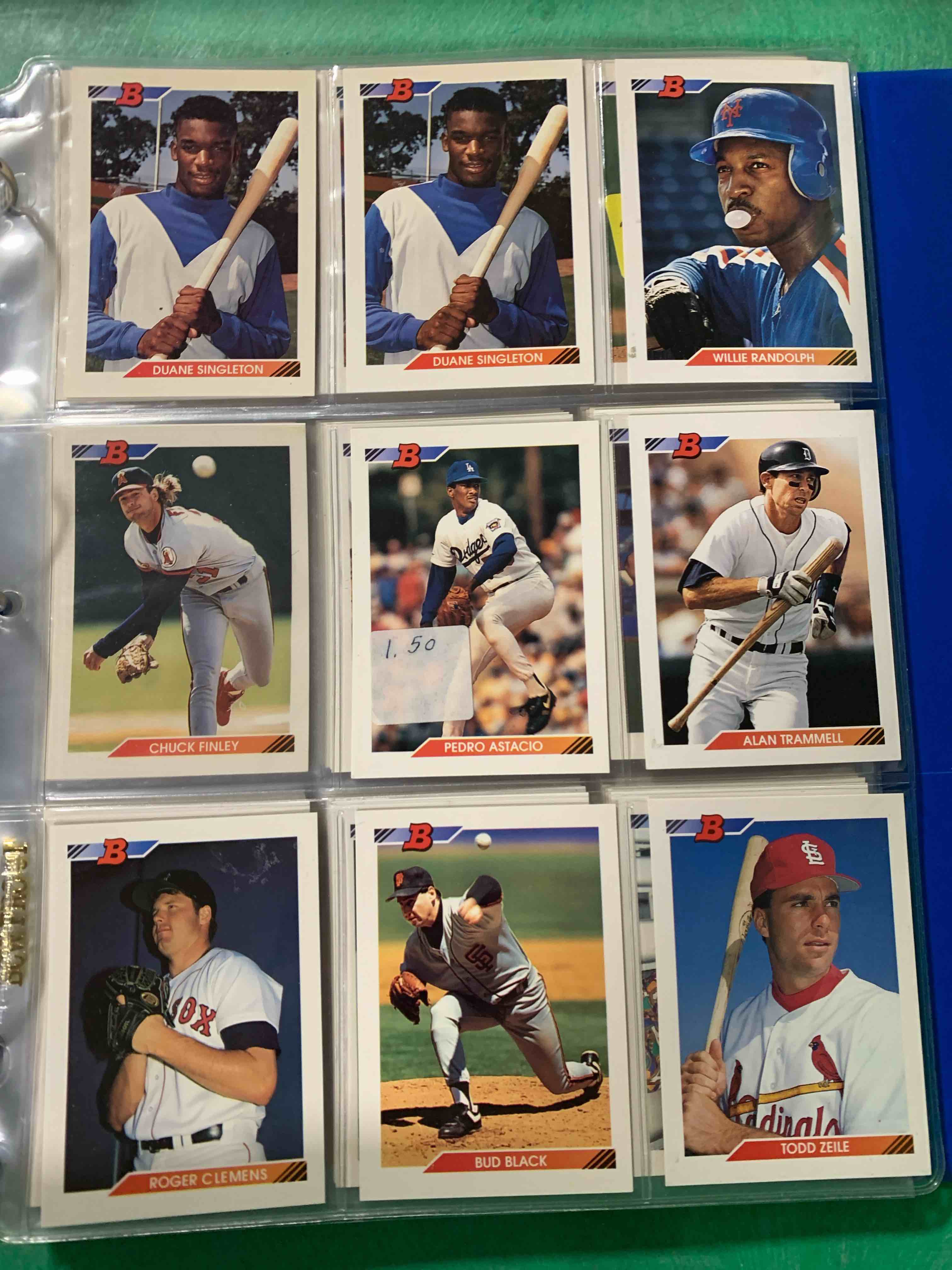 1992 Topps Bowman 9 Card Lot