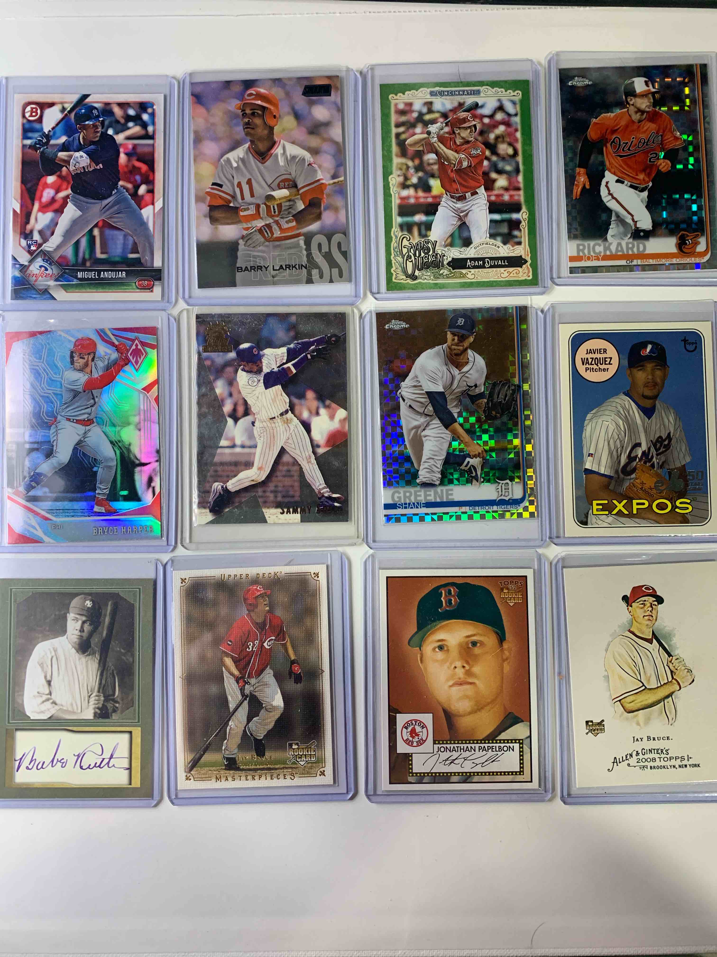12 Card Baseballs Card Lot