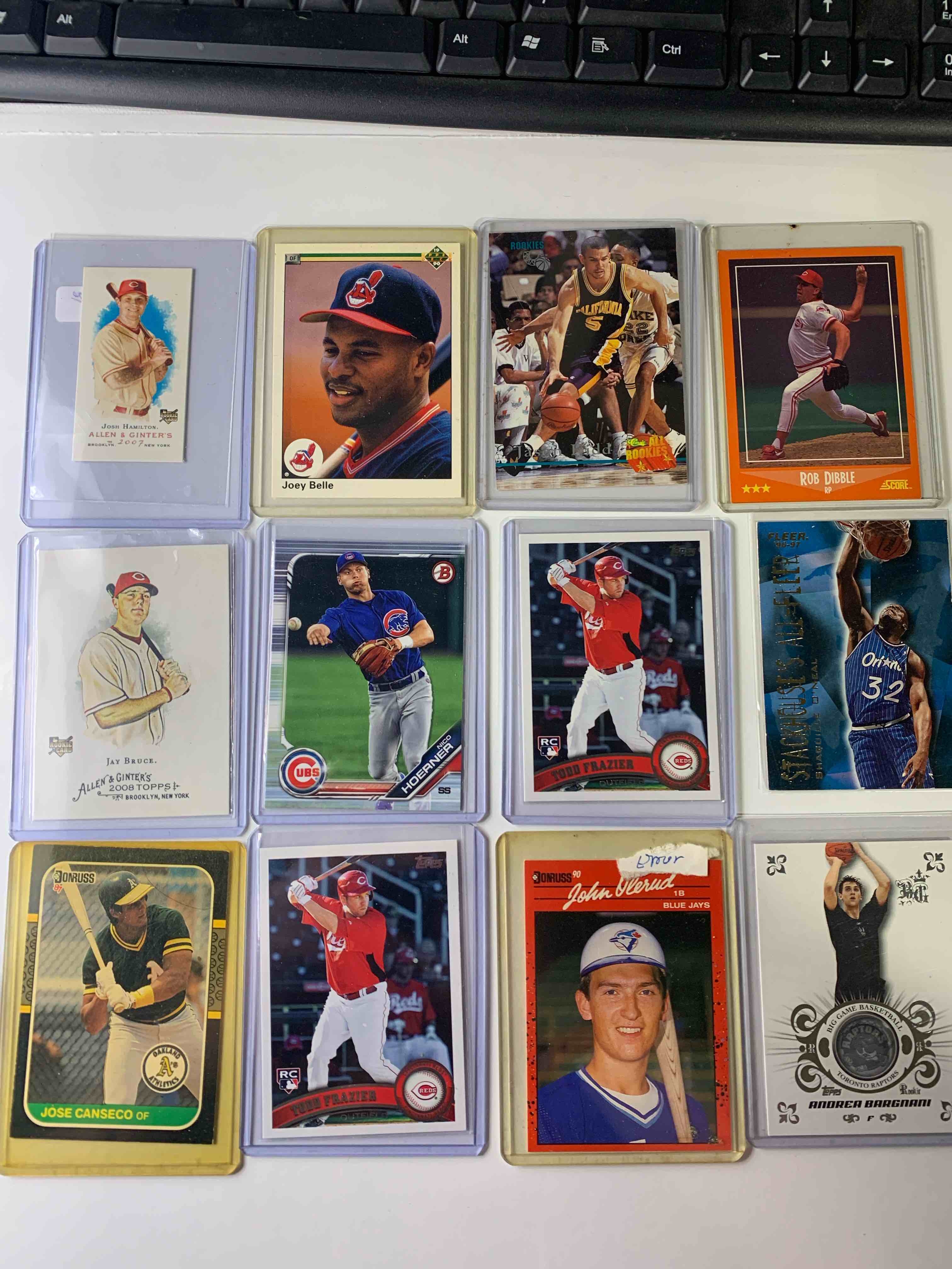 12 Card Baseballs & Basketball Card Lot