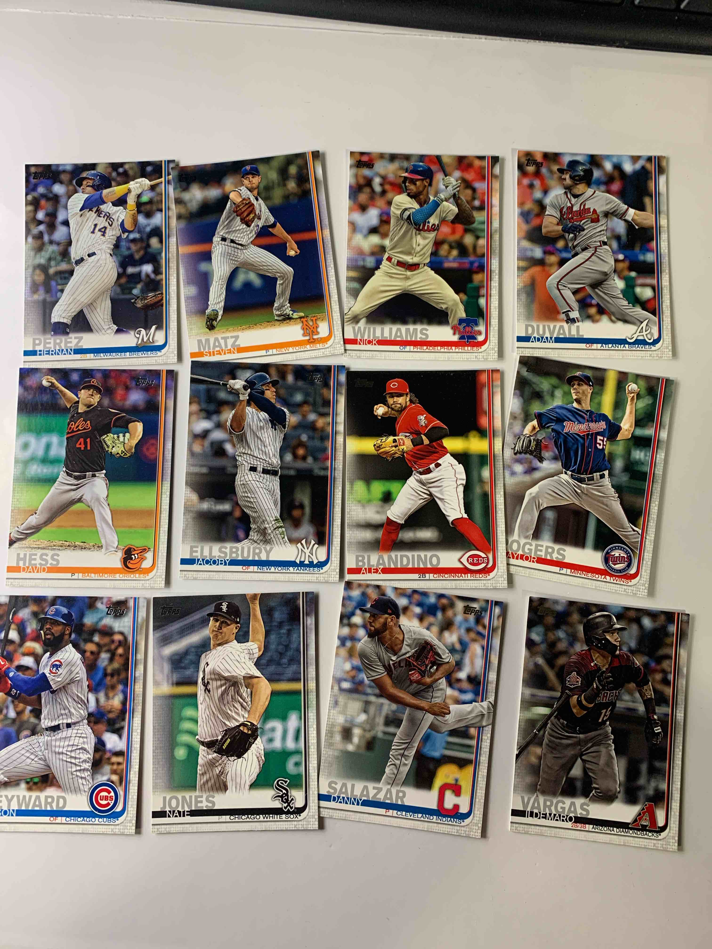 12 Card Baseballs Card Lot
