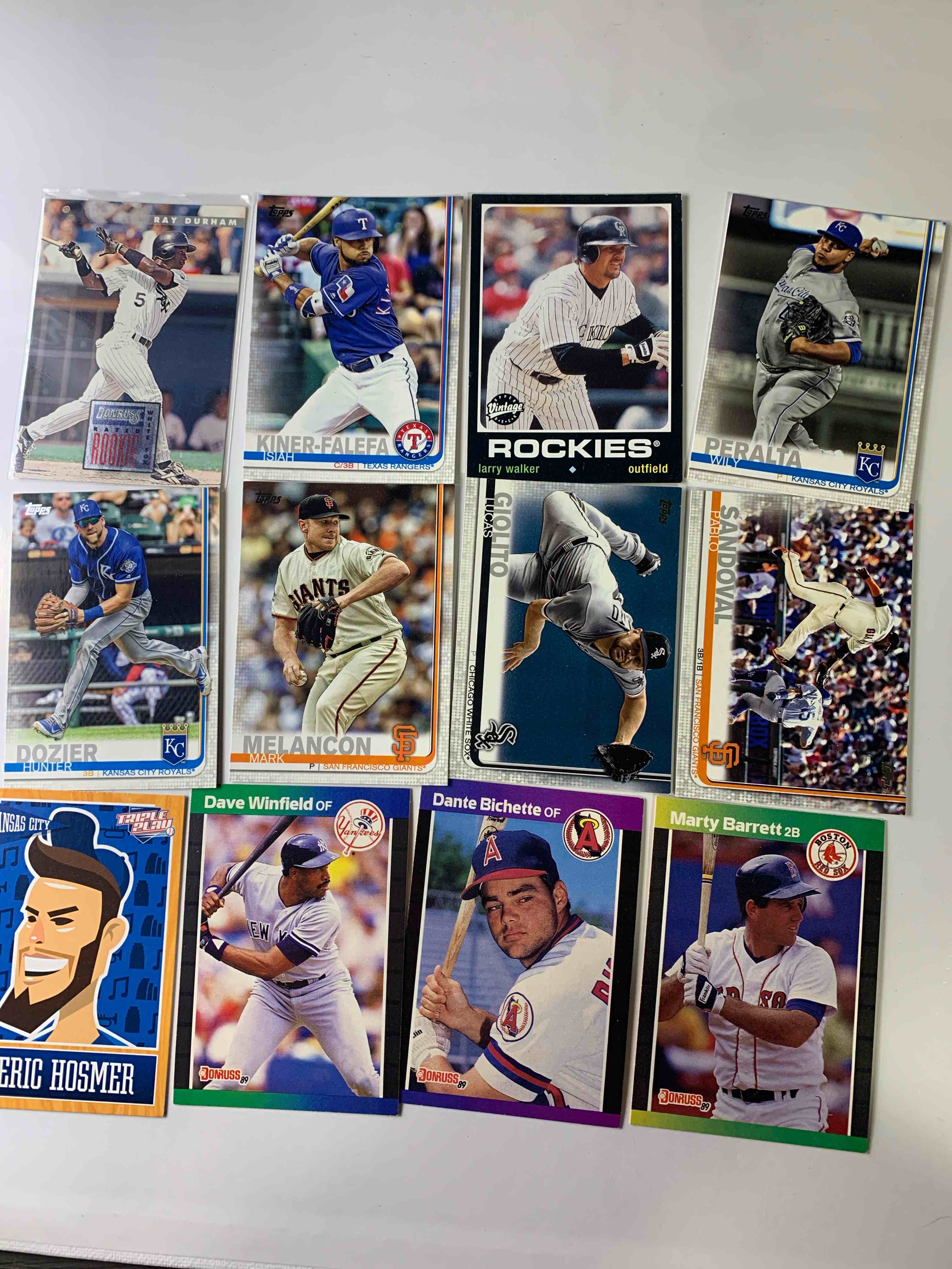 12 Card Baseballs Card Lot