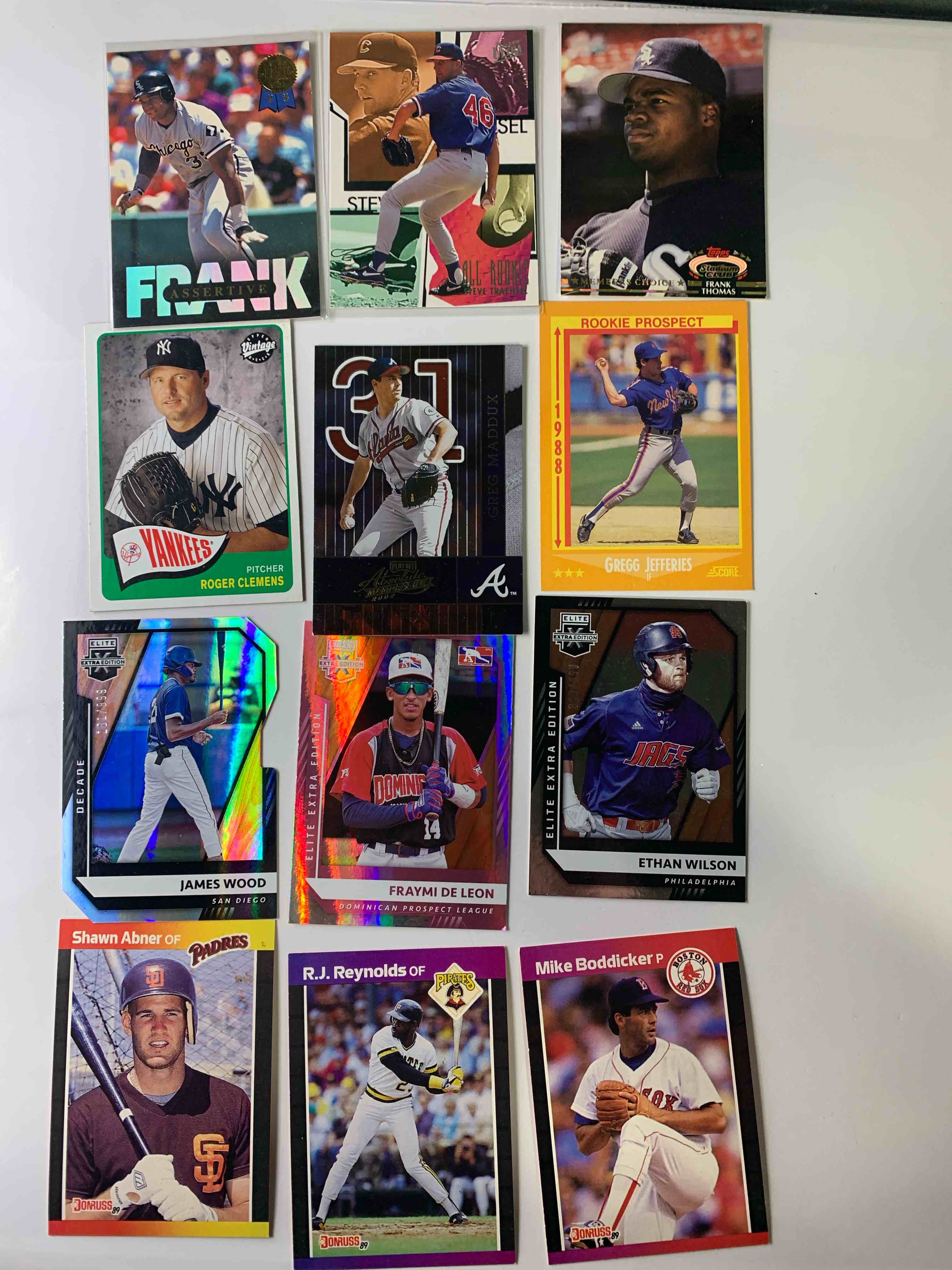 12 Card Baseballs Card Lot