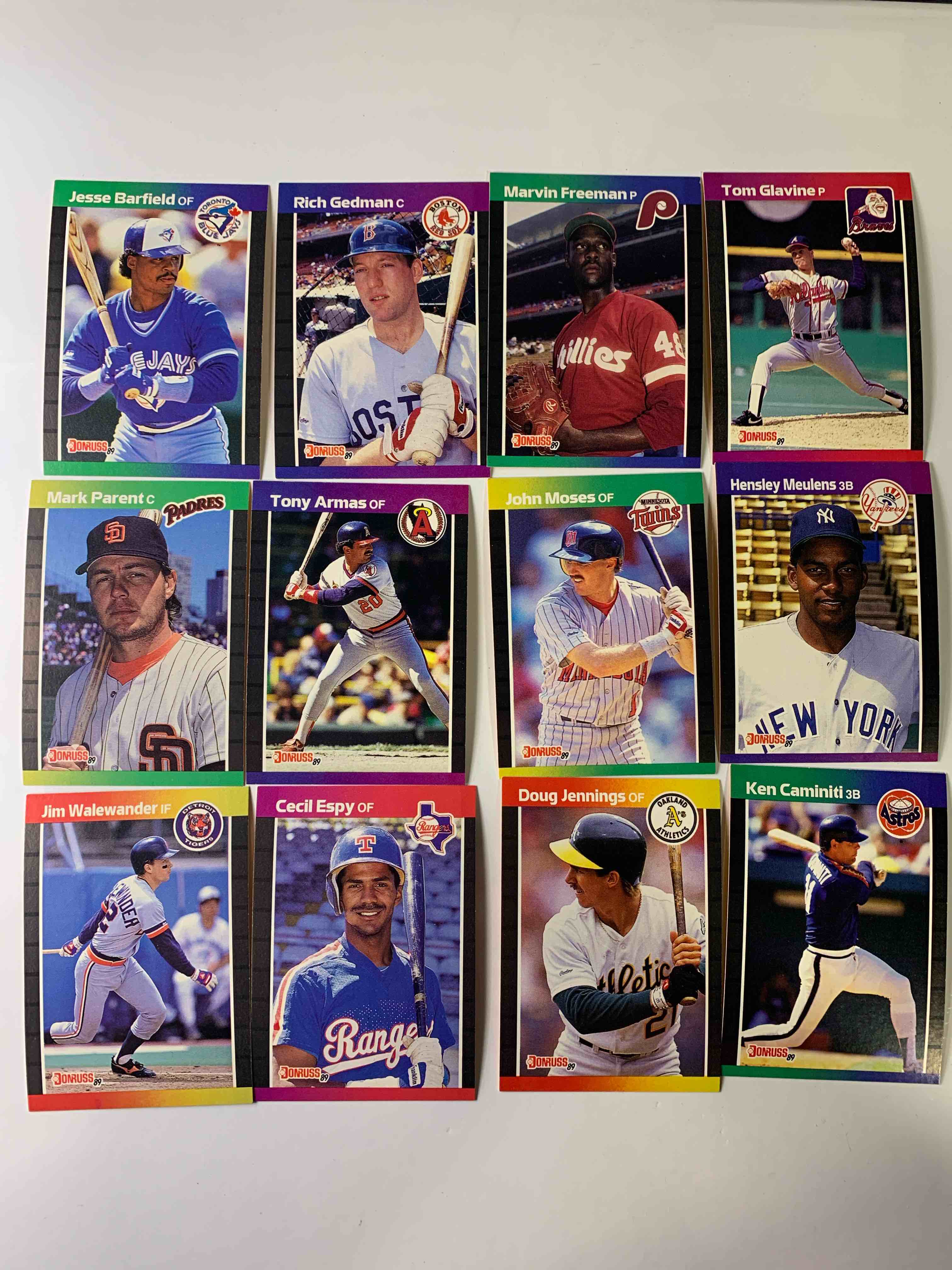 12 Card Baseballs Card Lot