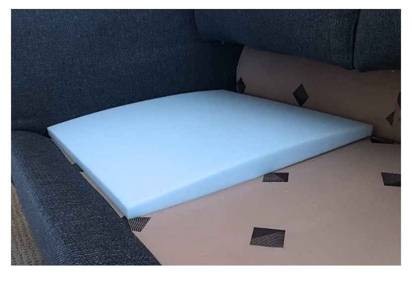 Stratiform Original Curve Couch Cushion Support for Sagging Seat | Charcoal Firm Density Foam Insert | 2 Pads | 20x20x2 (x2) | Sag Repair Pad for Couch Sectional Chair | Slip Resistant | Made in USA