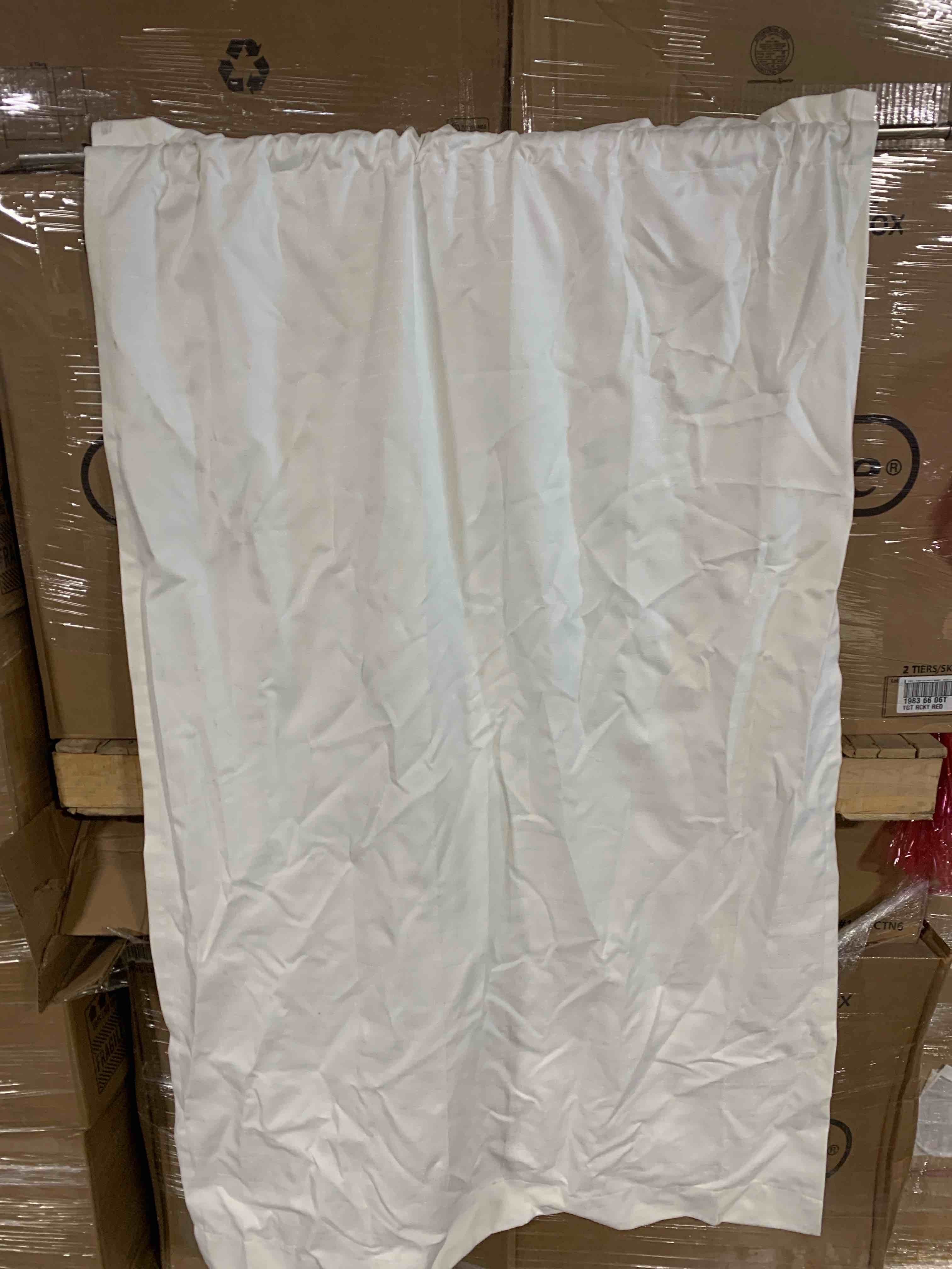 2 White Curtains 