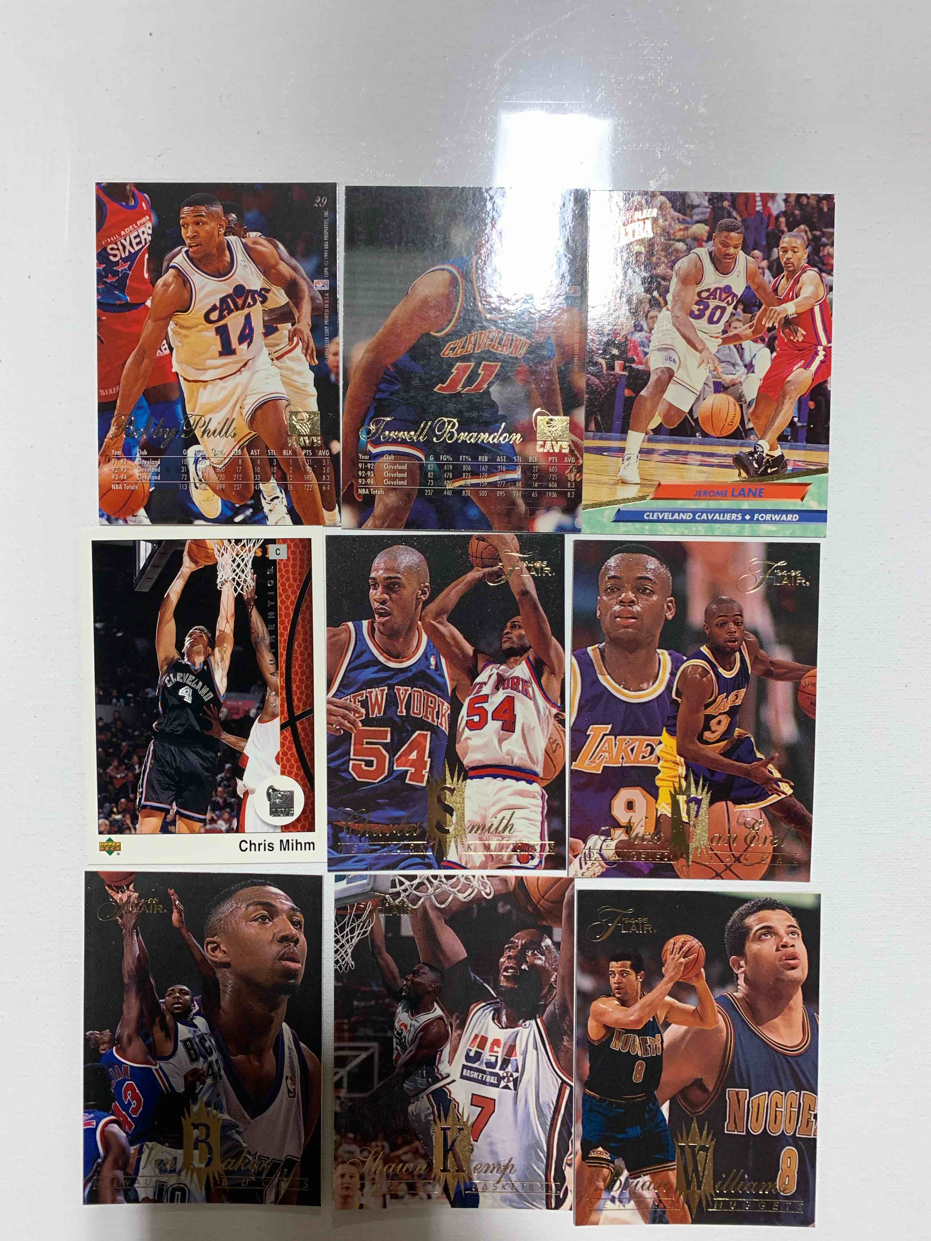 9 Card Basketball Card Lot
