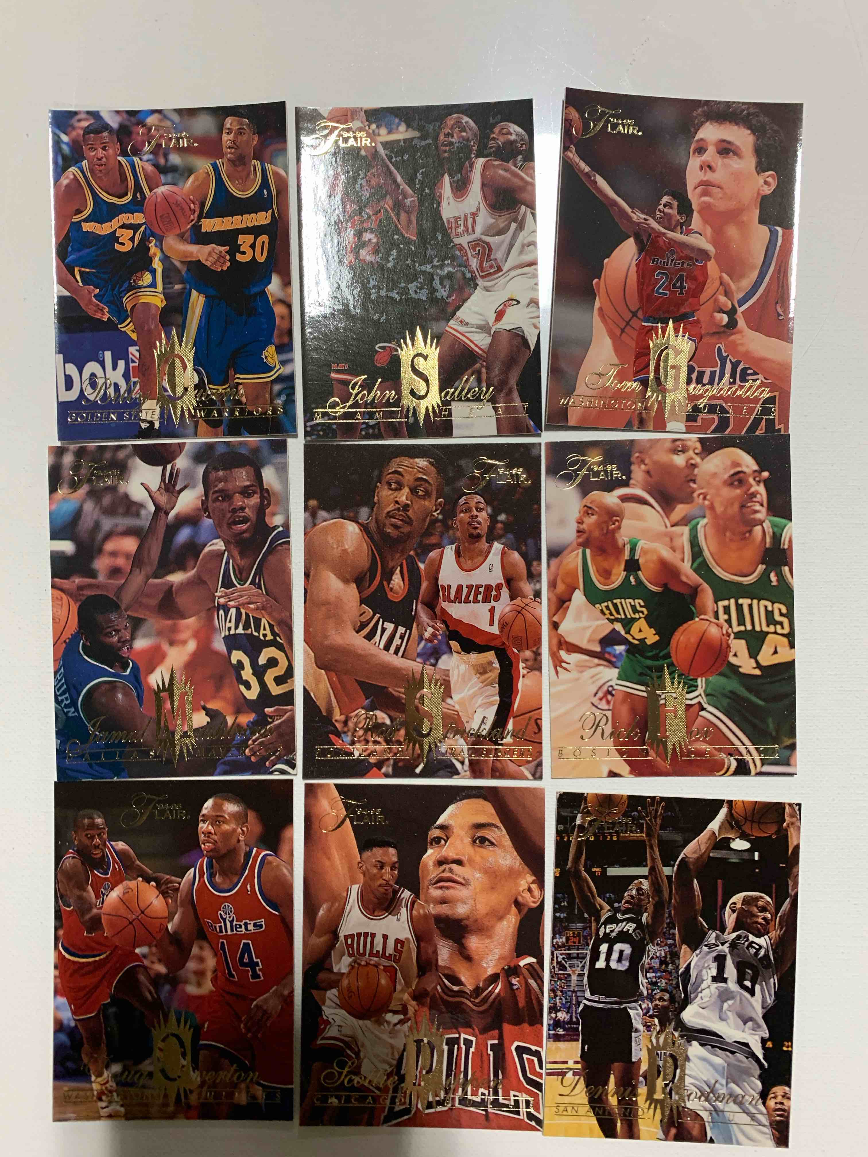 9 Card Basketball Card Lot