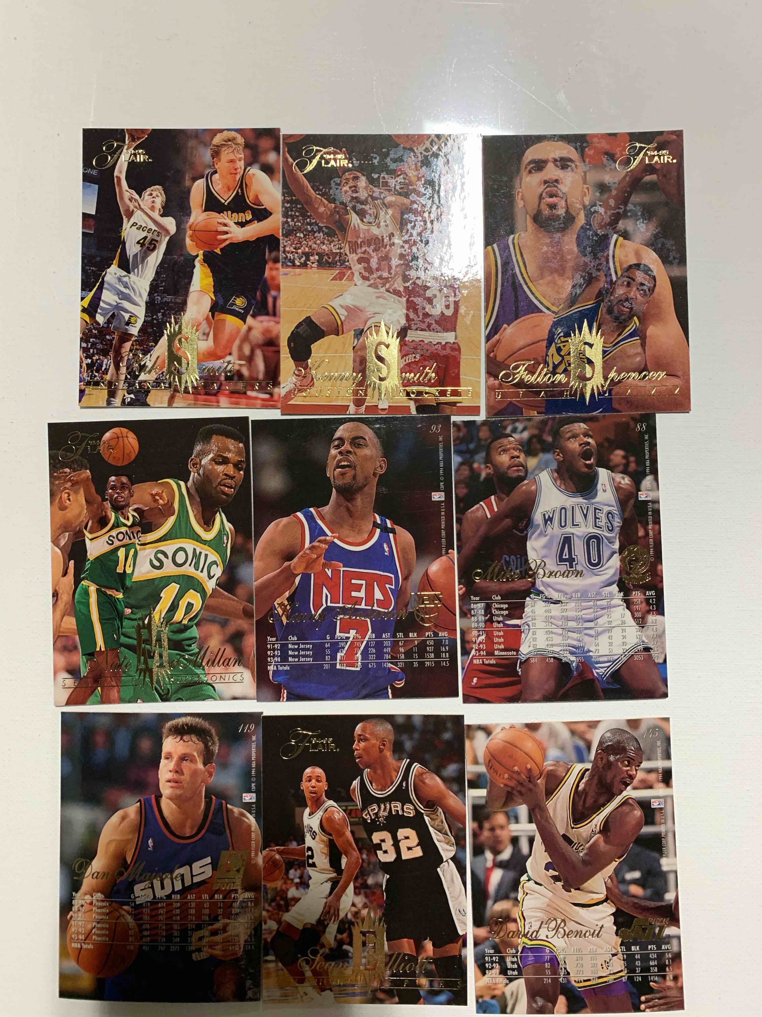 9 Card Basketball Card Lot