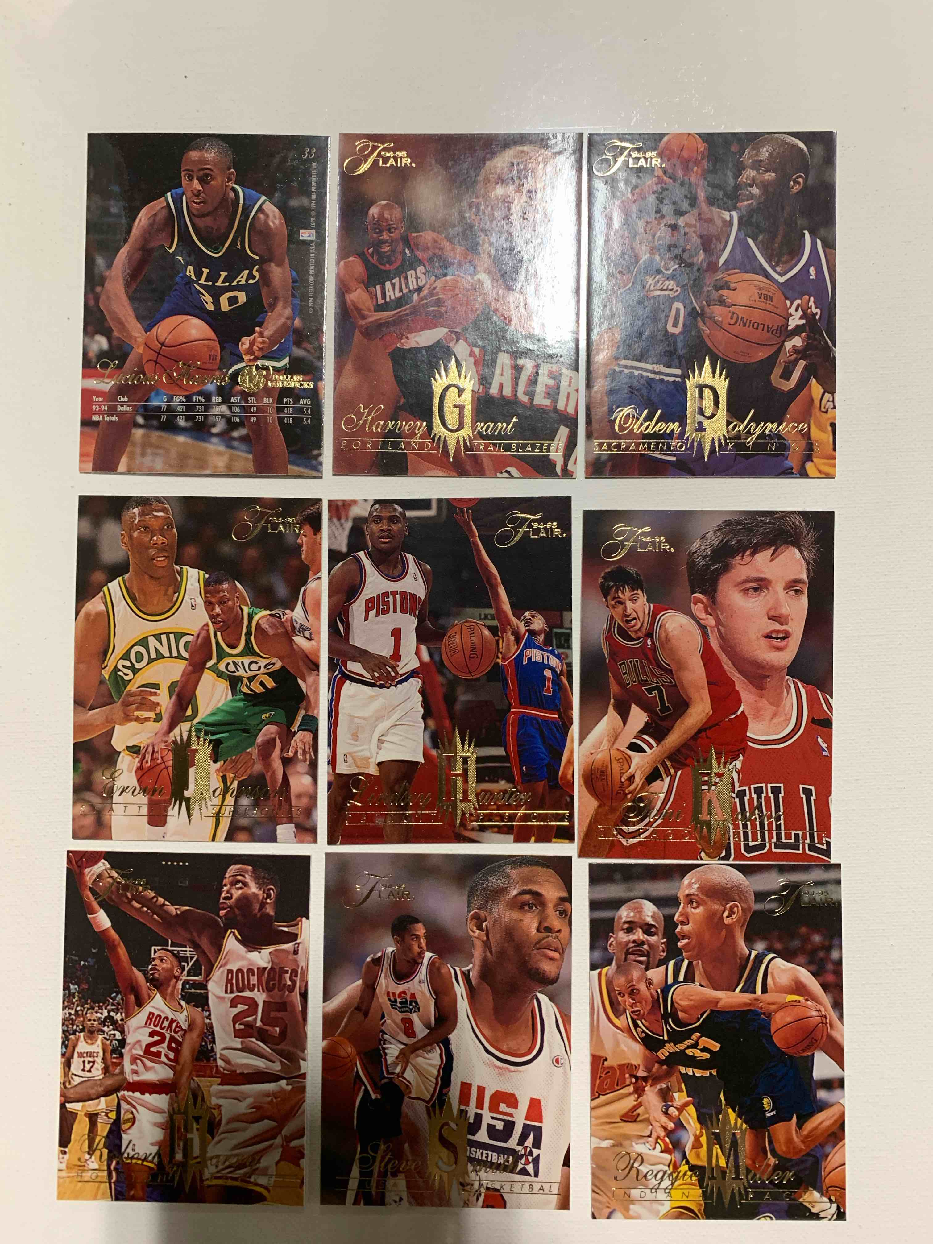 9 Card Basketball Card Lot