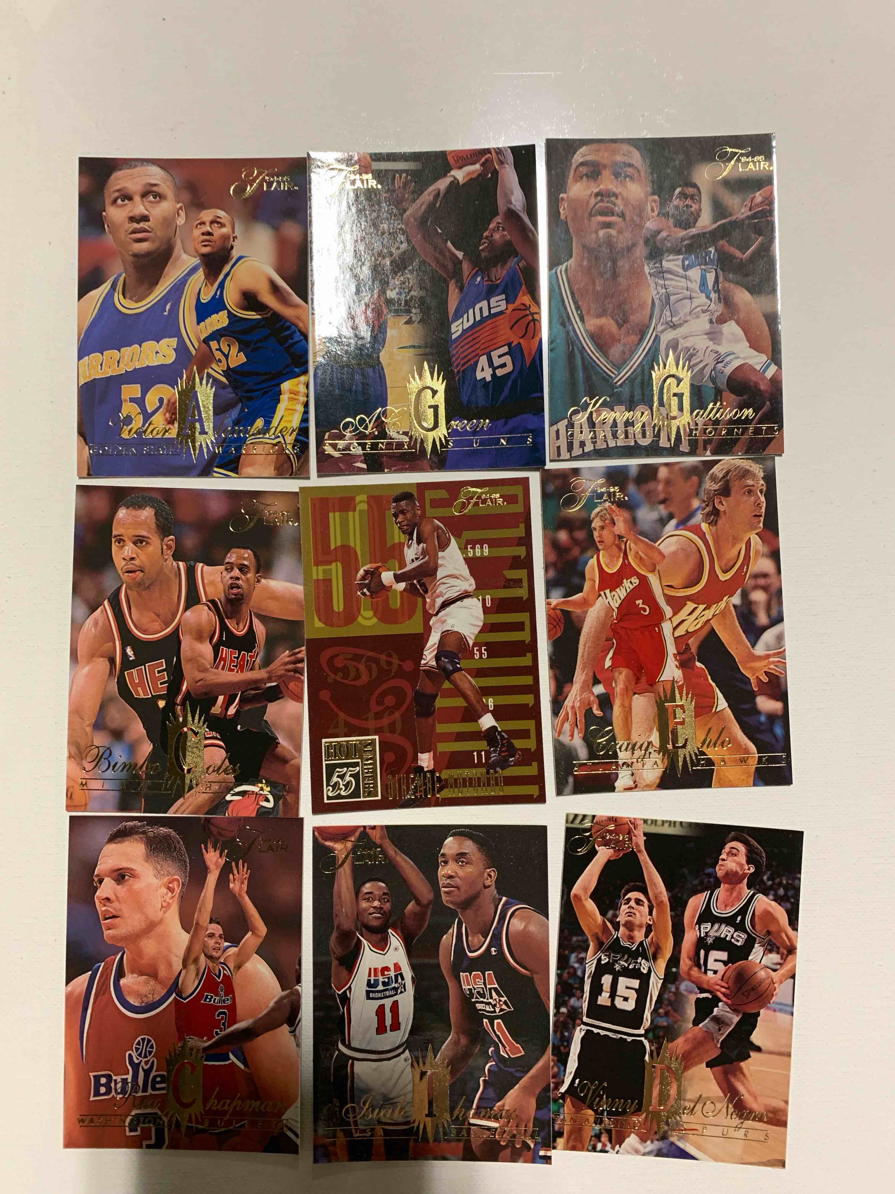 9 Card Basketball Card Lot