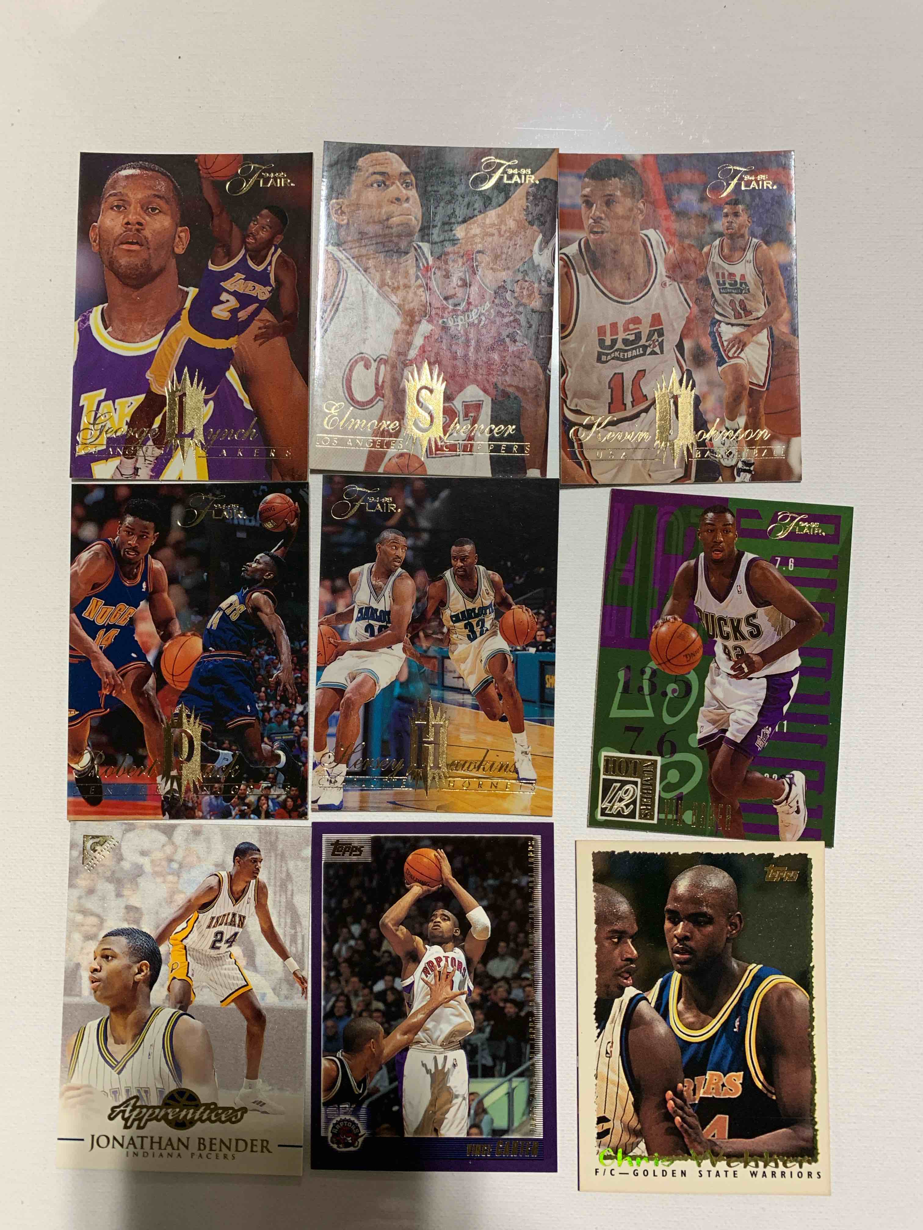 9 Card Basketball Card Lot