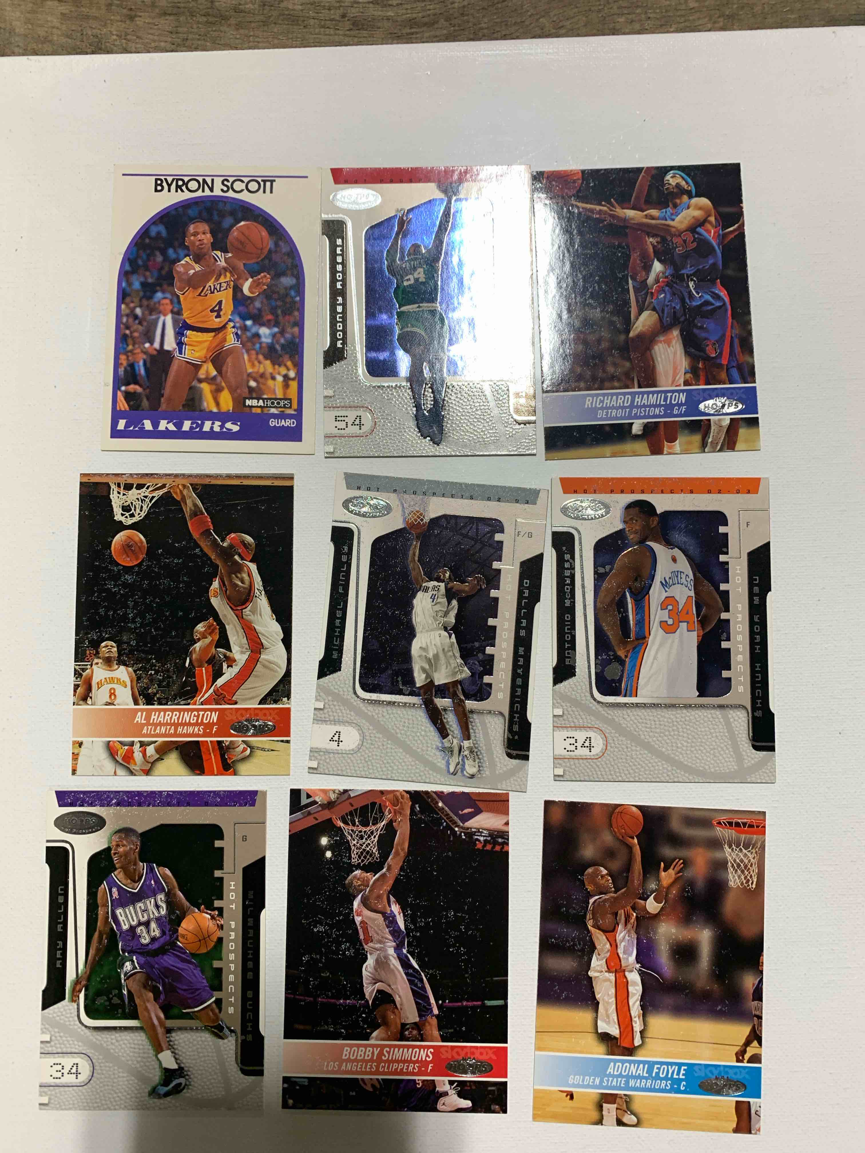 9 Card Basketball Card Lot